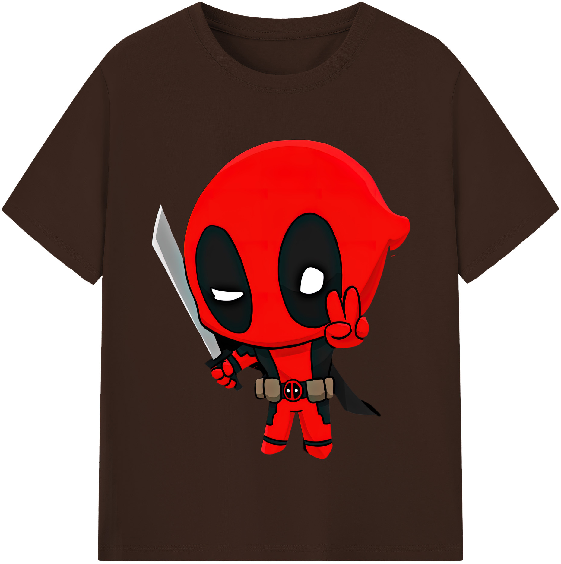 （画像用） Deadpool デッドプール 綿100％半袖Tシャツ（フロントプリント）