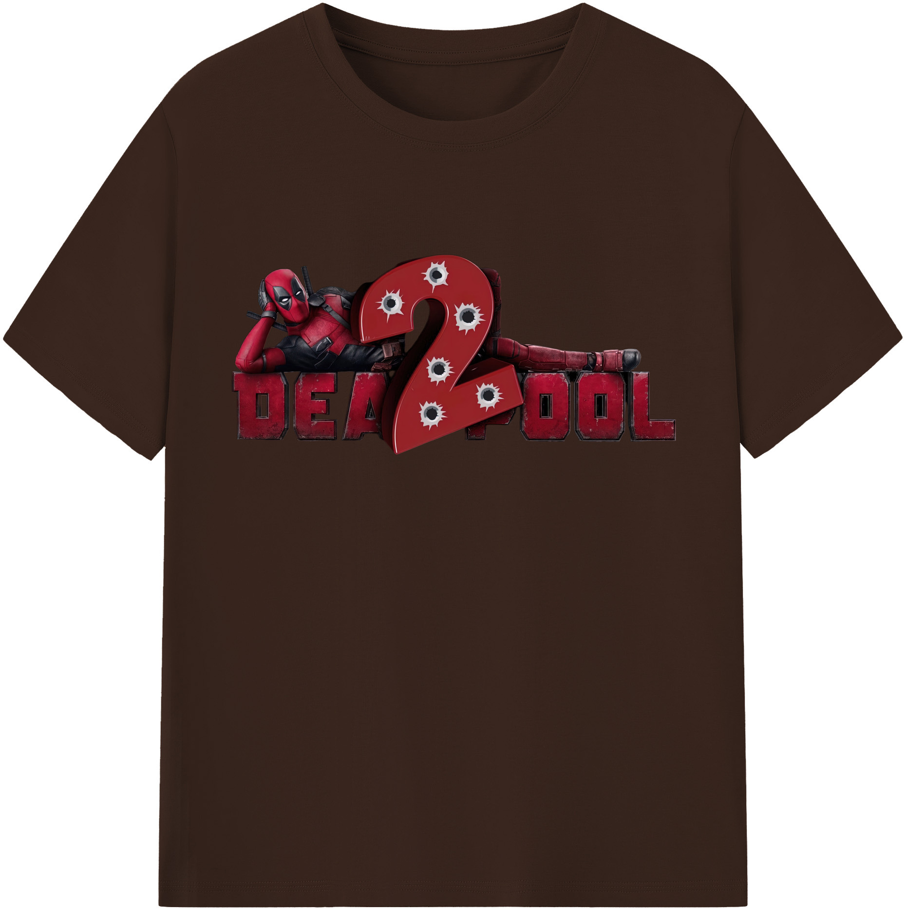 （画像用） Deadpool デッドプール 綿100％半袖Tシャツ（フロントプリント）