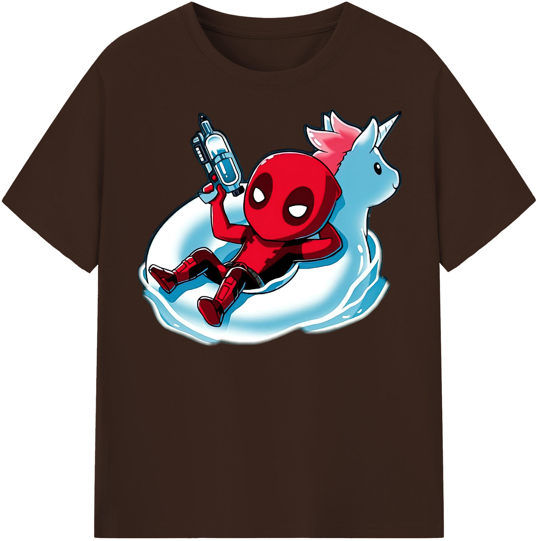 （画像用） Deadpool デッドプール 綿100％半袖Tシャツ（フロントプリント）