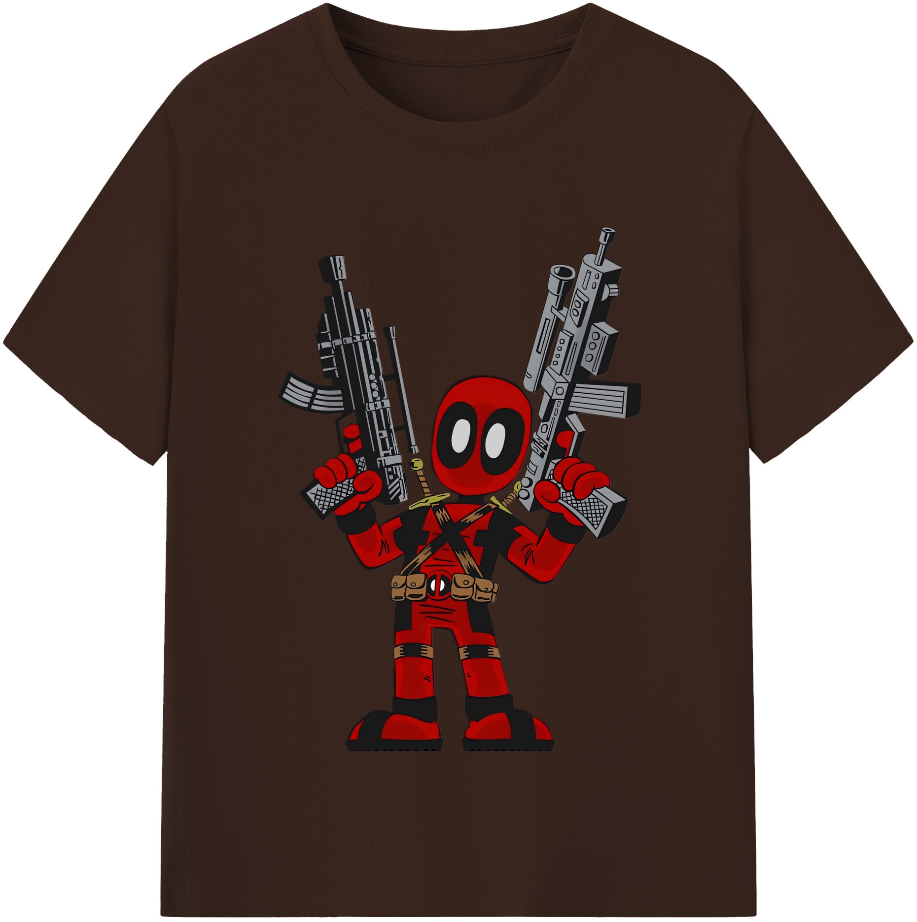 （画像用） Deadpool デッドプール 綿100％半袖Tシャツ（フロントプリント）