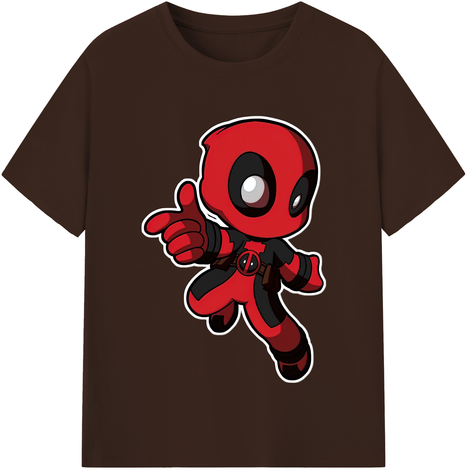 （画像用） Deadpool デッドプール 綿100％半袖Tシャツ（フロントプリント）