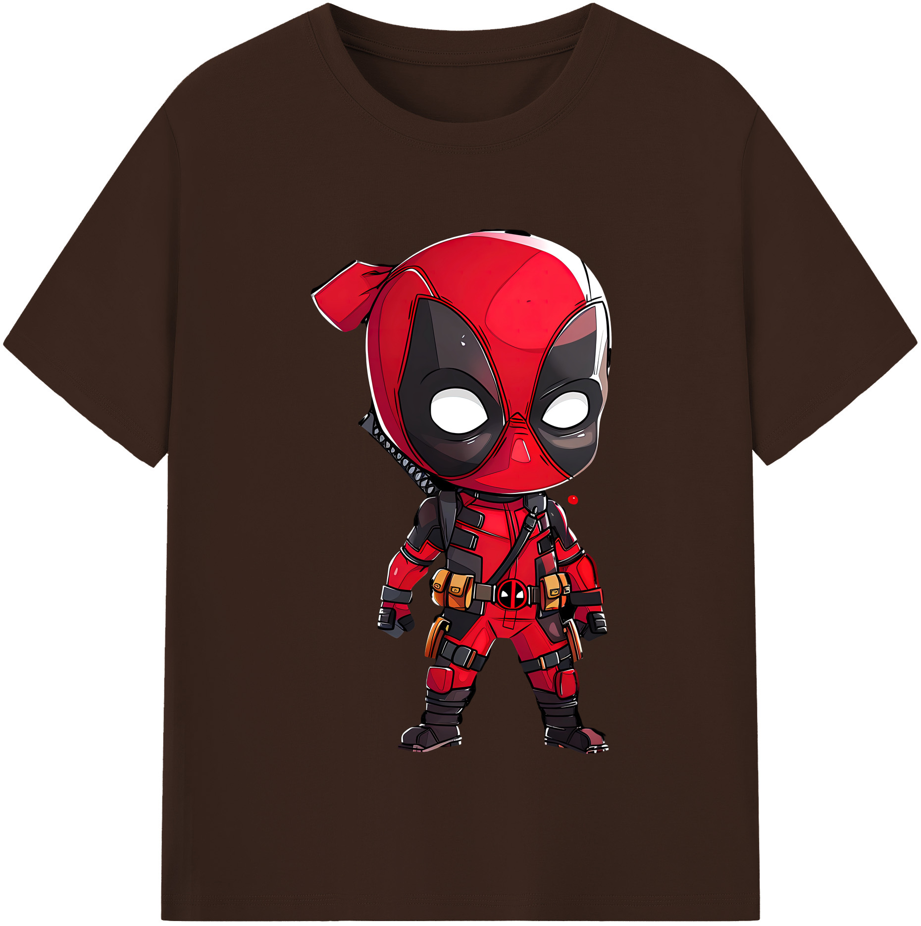 （画像用） Deadpool デッドプール 綿100％半袖Tシャツ（フロントプリント）