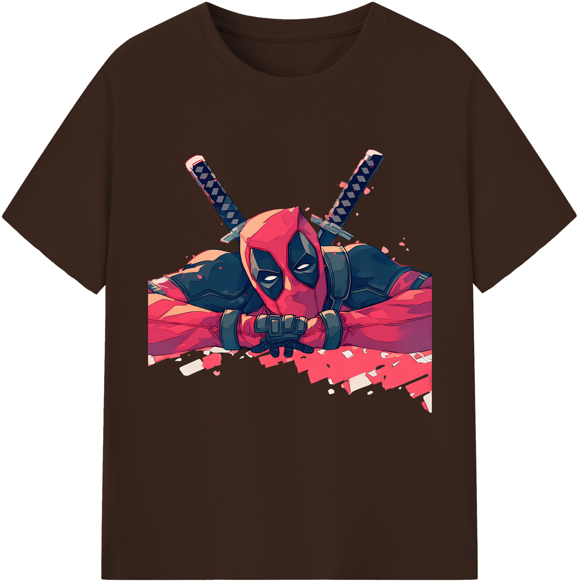 （画像用） Deadpool デッドプール 綿100％半袖Tシャツ（フロントプリント）