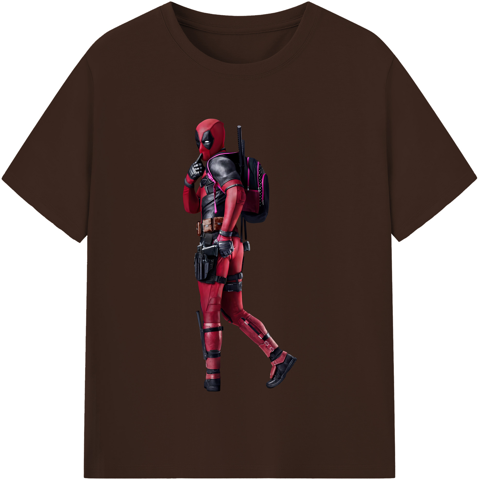 （画像用） Deadpool デッドプール 綿100％半袖Tシャツ（フロントプリント）