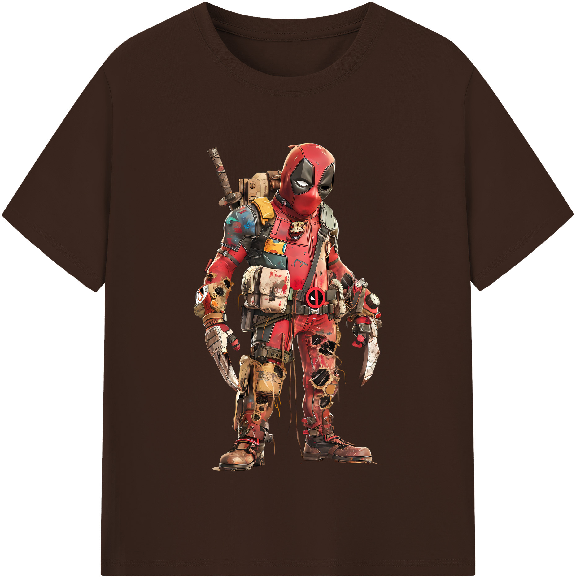 （画像用） Deadpool デッドプール 綿100％半袖Tシャツ（フロントプリント）