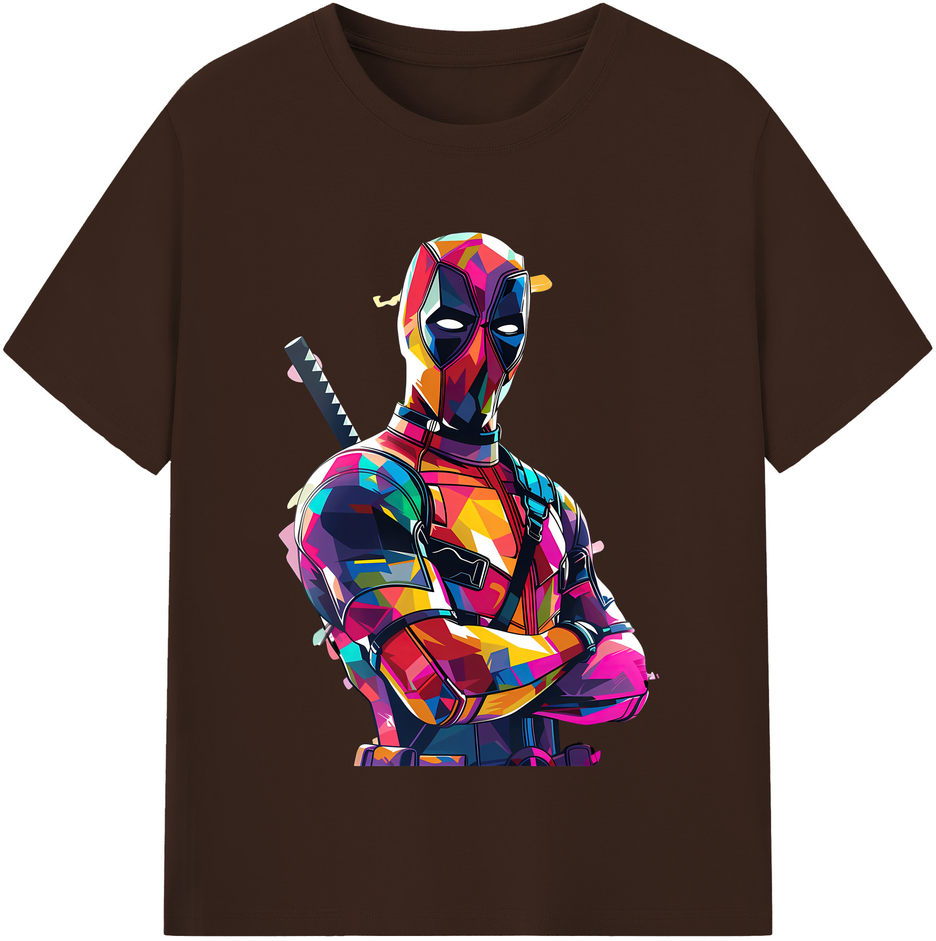 （画像用） Deadpool デッドプール 綿100％半袖Tシャツ（フロントプリント）