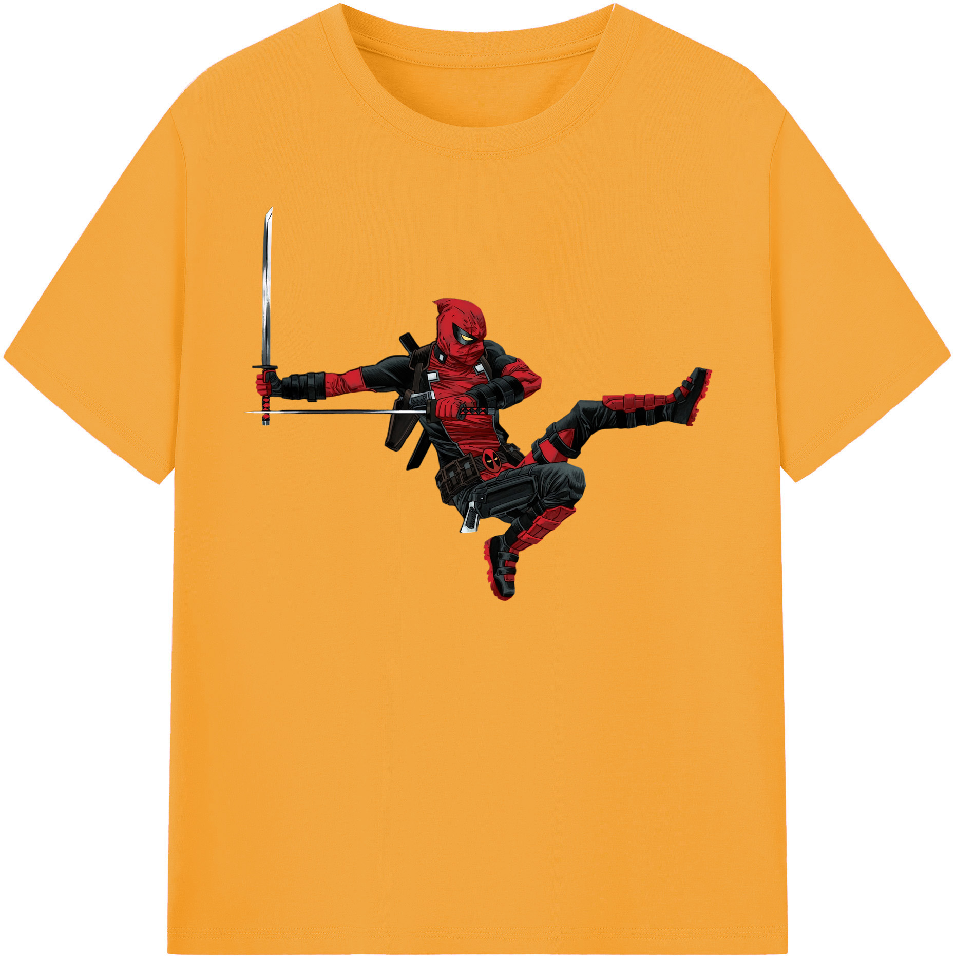 （画像用） Deadpool デッドプール 綿100％半袖Tシャツ（フロントプリント）