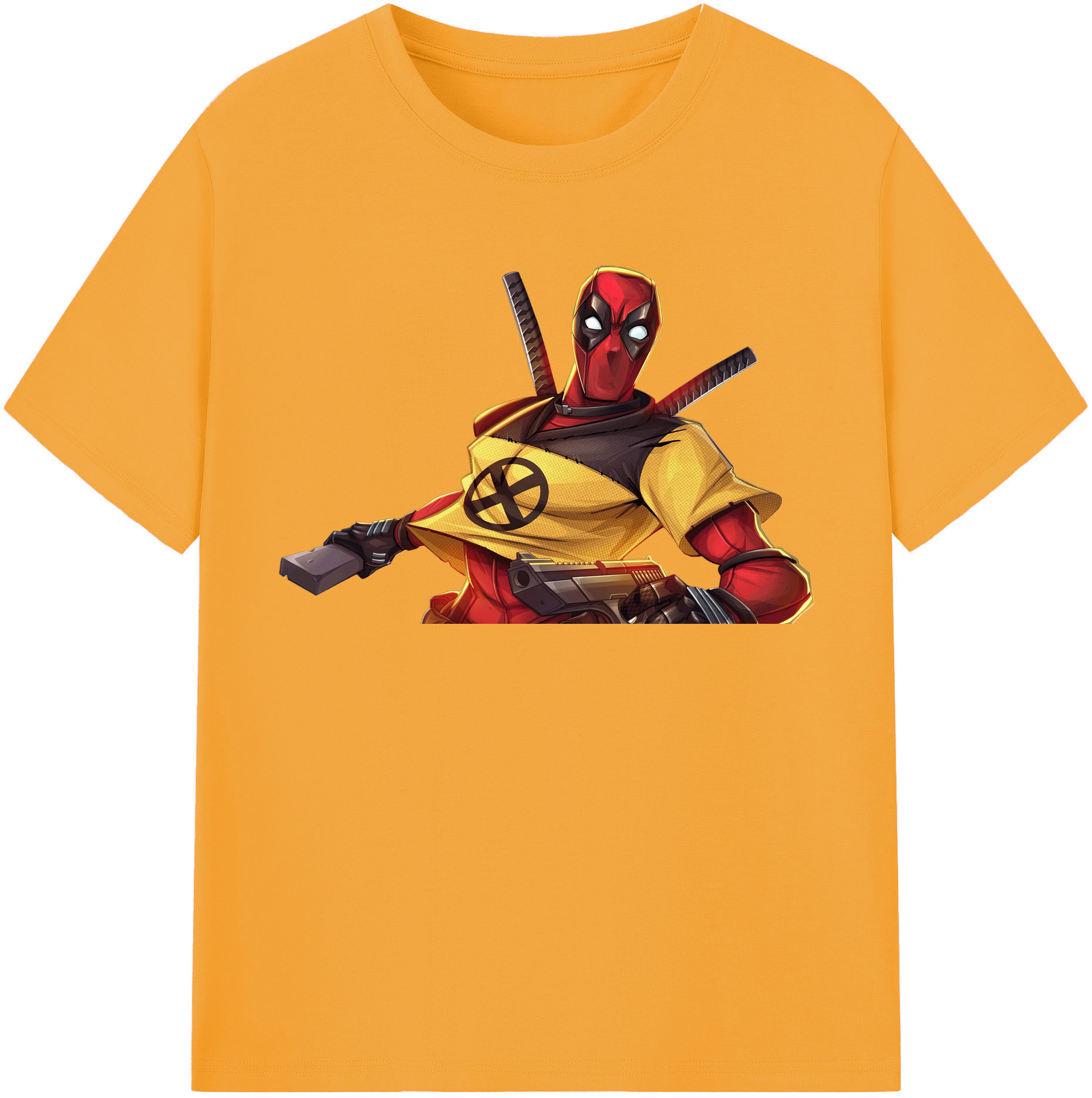 （画像用） Deadpool デッドプール 綿100％半袖Tシャツ（フロントプリント）