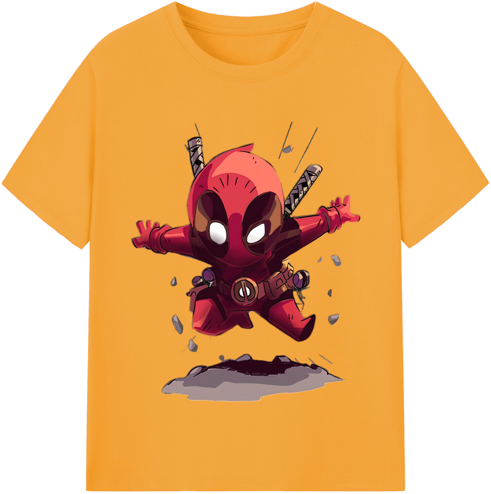 （画像用） Deadpool デッドプール 綿100％半袖Tシャツ（フロントプリント）