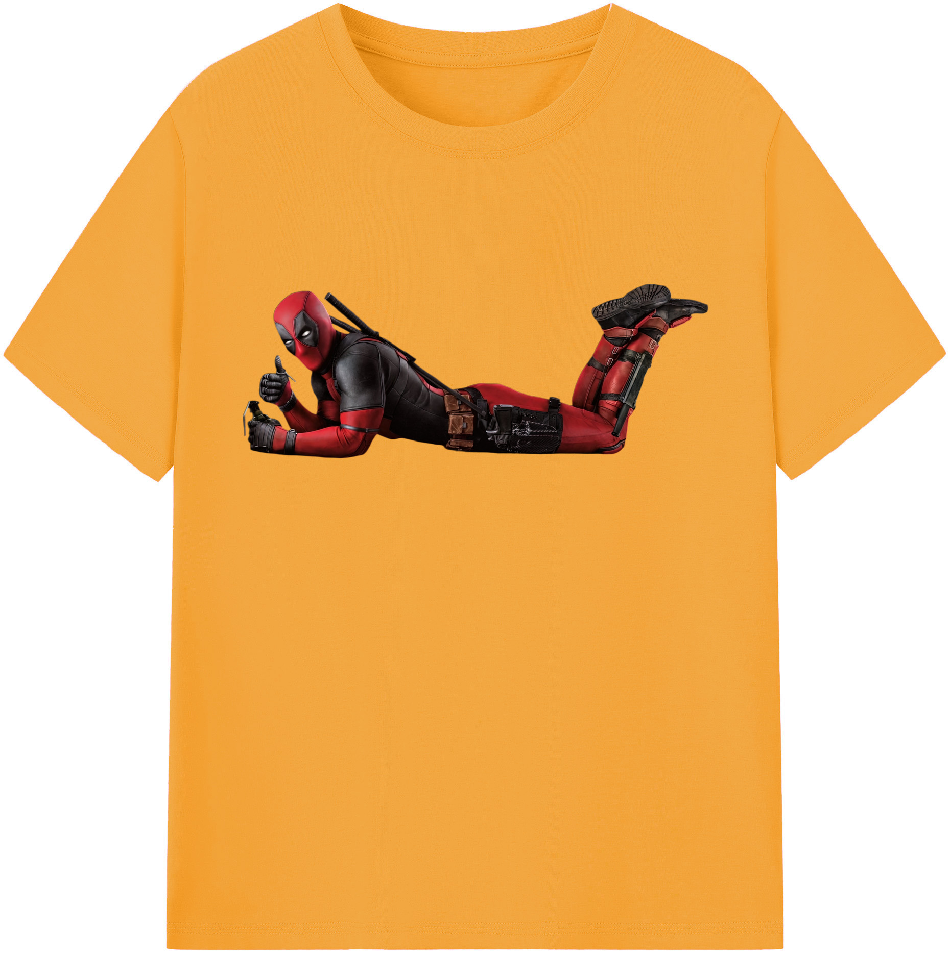 （画像用） Deadpool デッドプール 綿100％半袖Tシャツ（フロントプリント）
