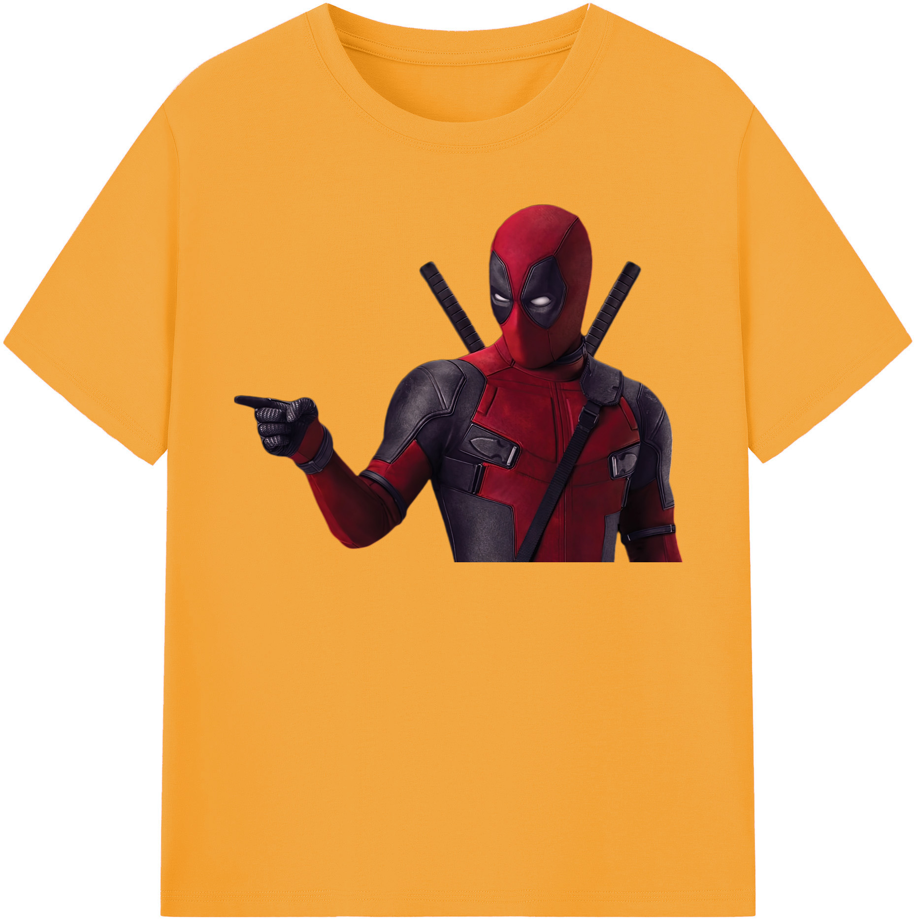 （画像用） Deadpool デッドプール 綿100％半袖Tシャツ（フロントプリント）