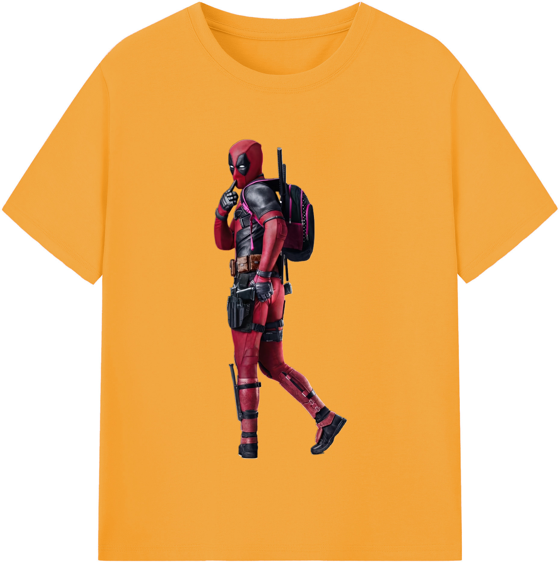 （画像用） Deadpool デッドプール 綿100％半袖Tシャツ（フロントプリント）