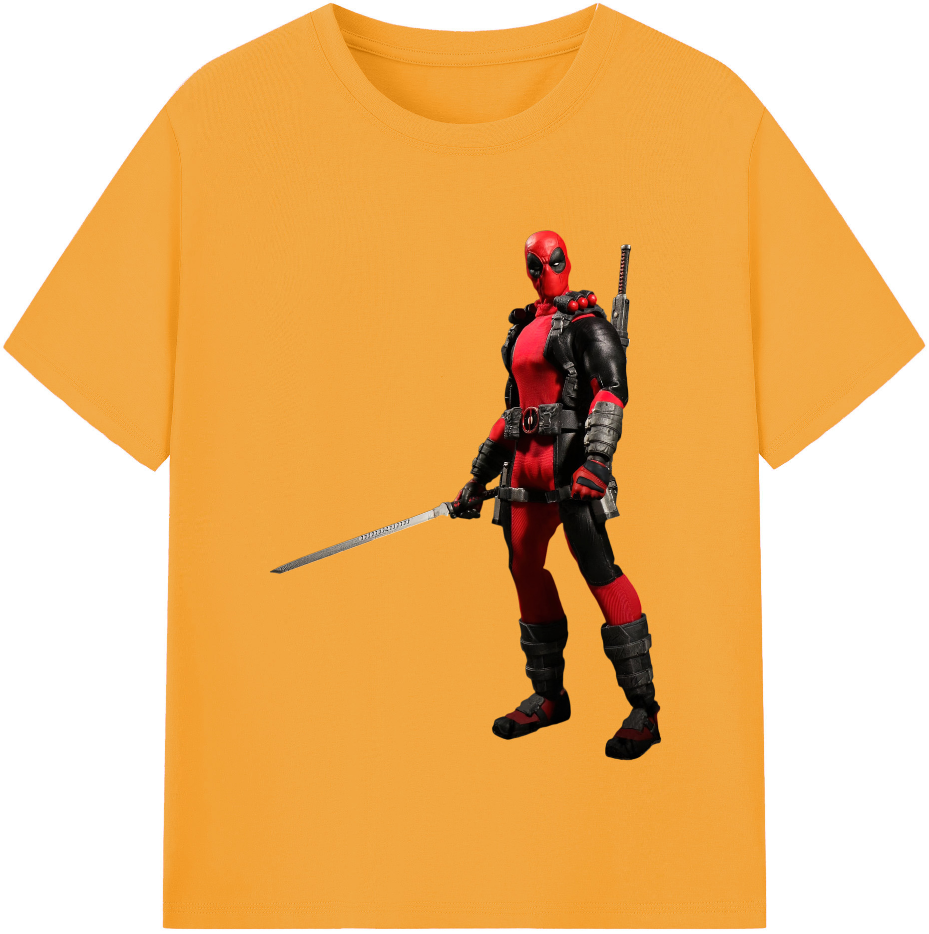 （画像用） Deadpool デッドプール 綿100％半袖Tシャツ（フロントプリント）
