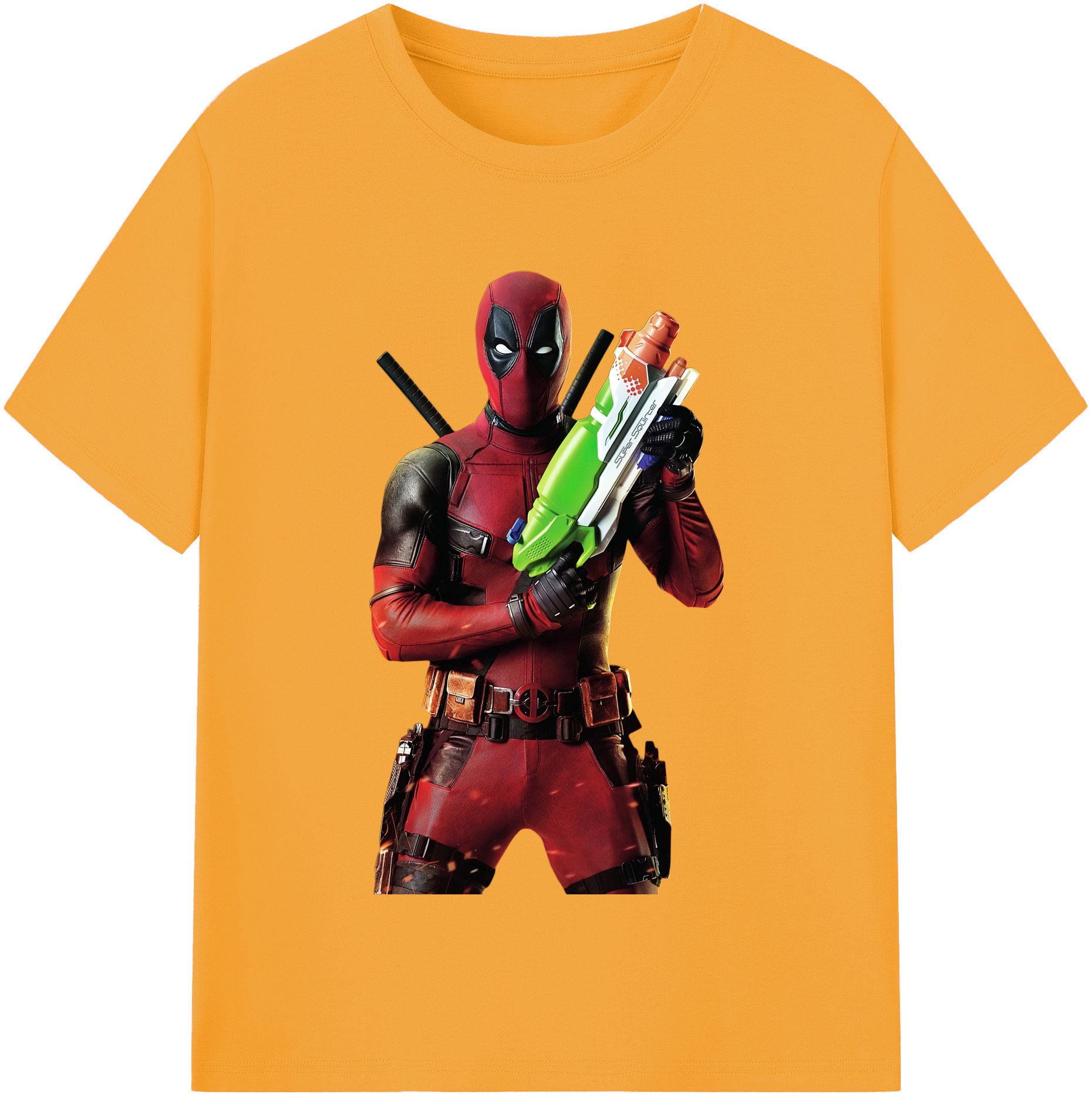 （画像用） Deadpool デッドプール 綿100％半袖Tシャツ（フロントプリント）