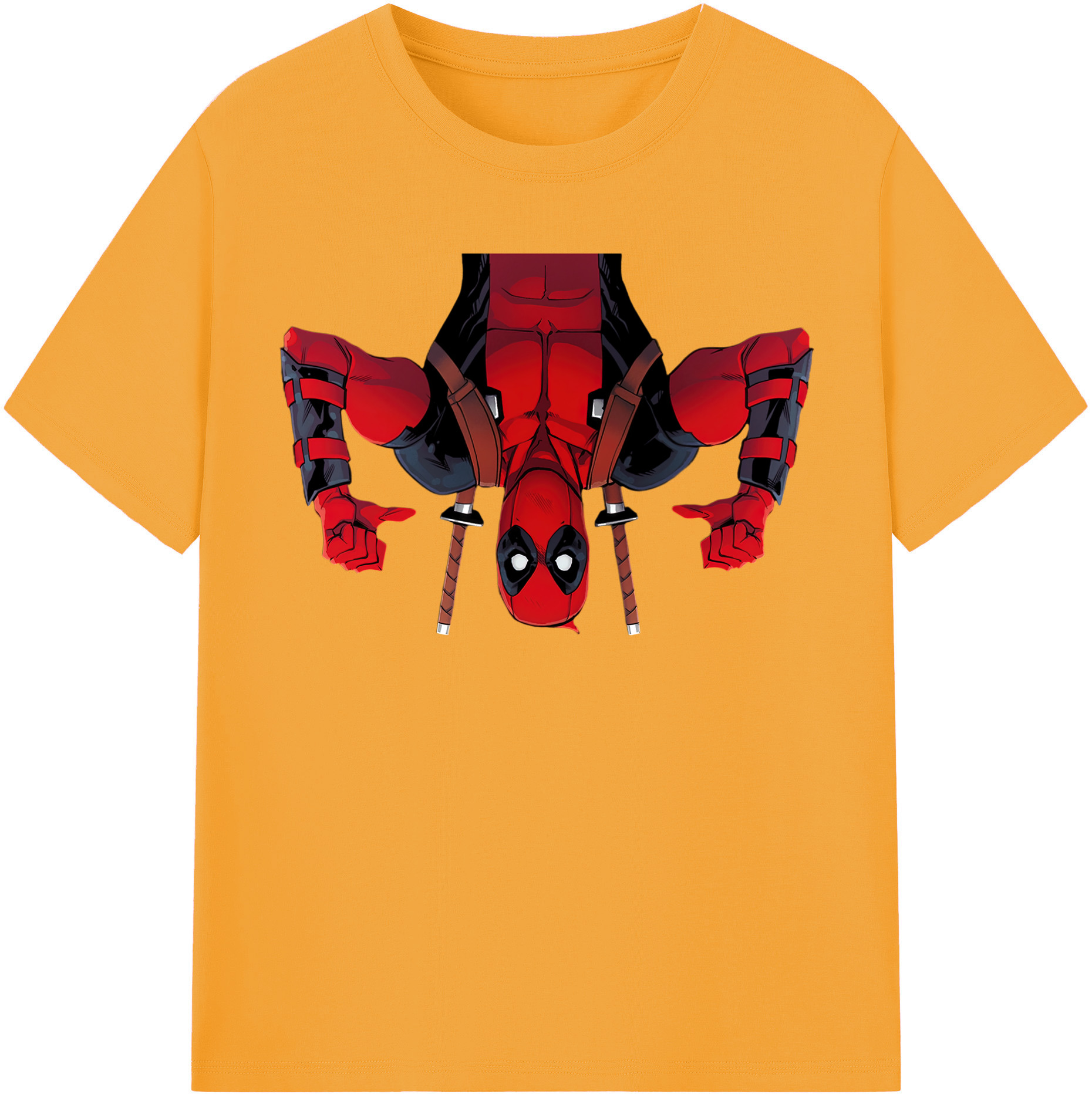 （画像用） Deadpool デッドプール 綿100％半袖Tシャツ（フロントプリント）