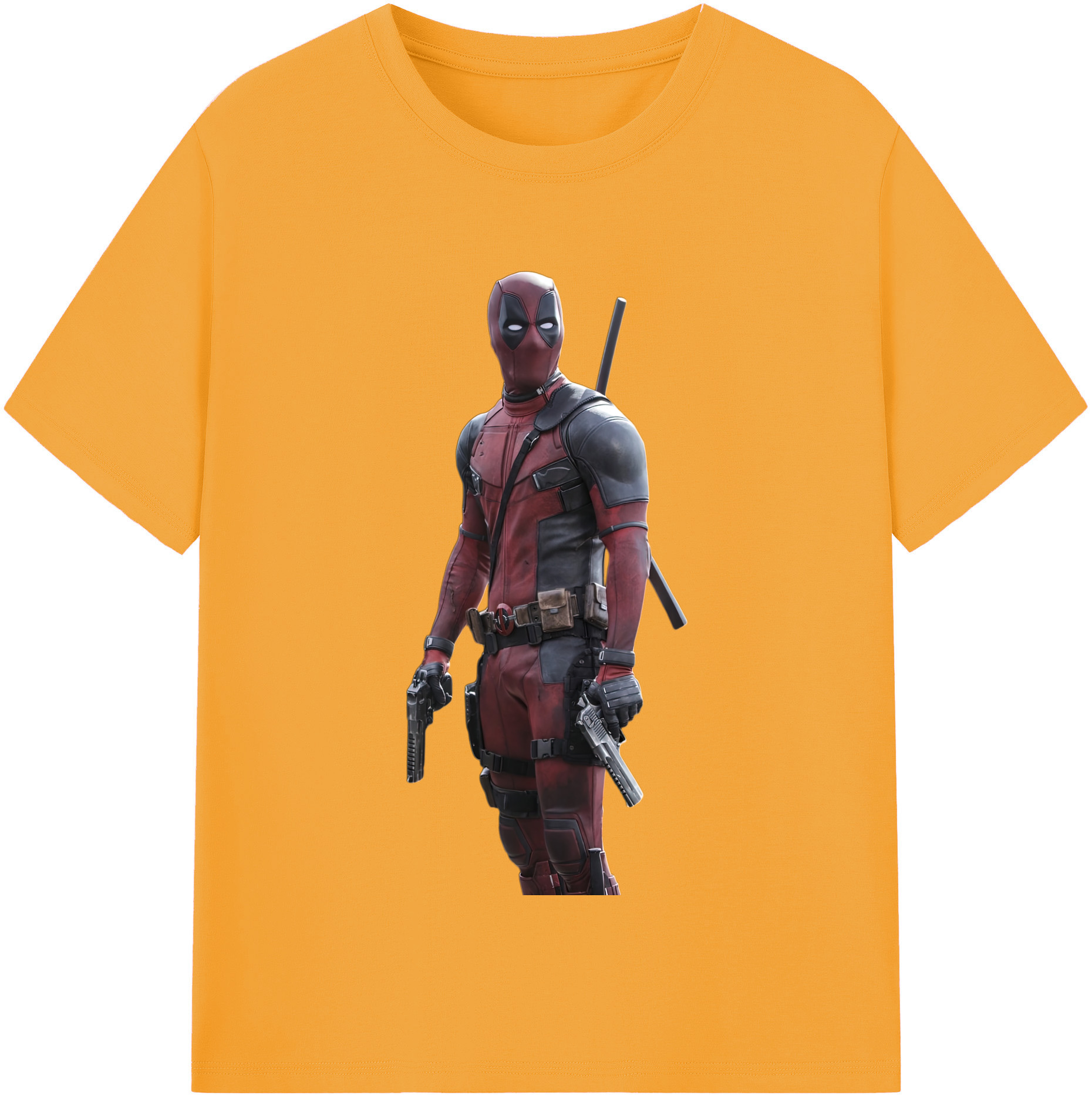 （画像用） Deadpool デッドプール 綿100％半袖Tシャツ（フロントプリント）
