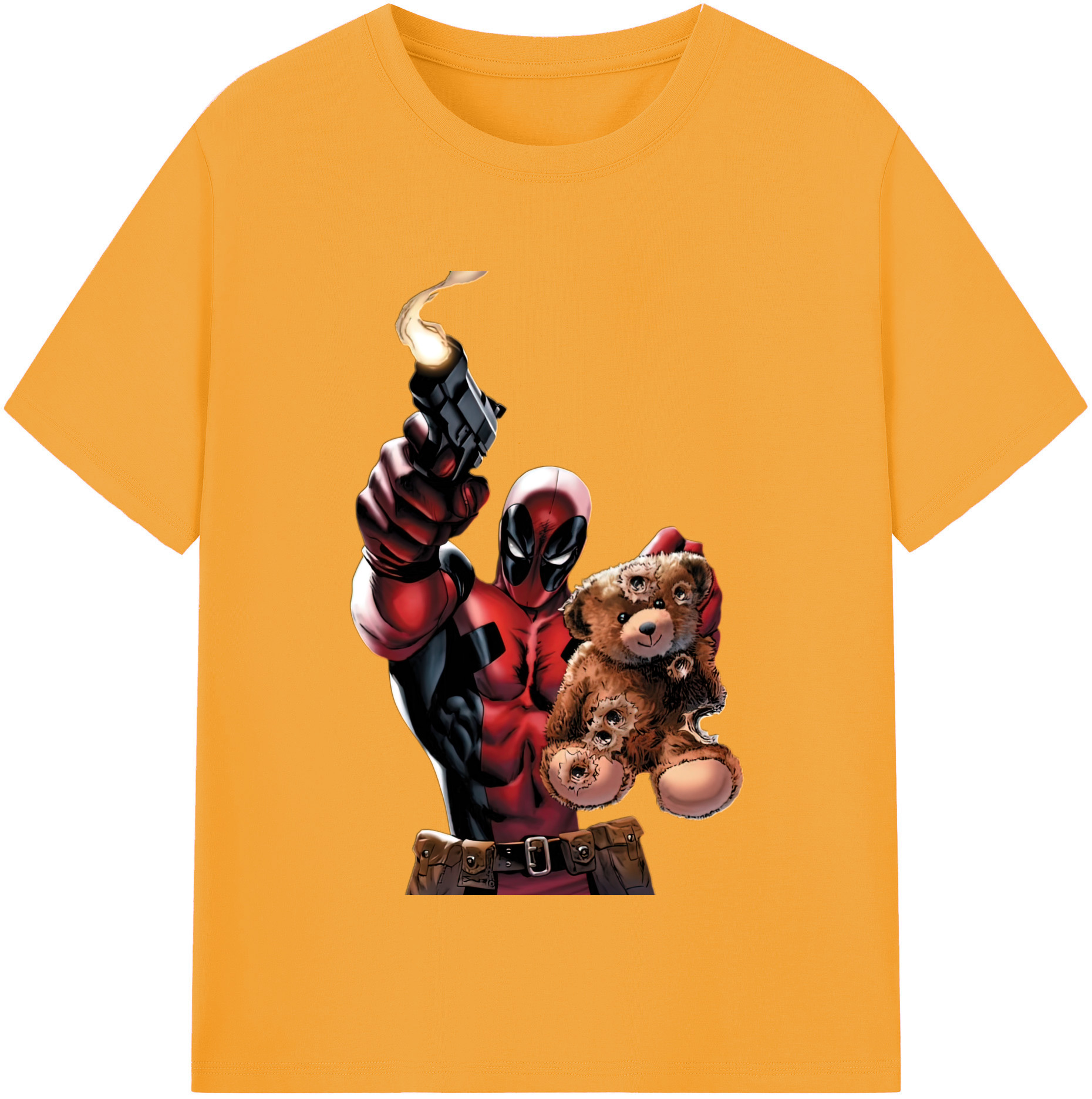 （画像用） Deadpool デッドプール 綿100％半袖Tシャツ（フロントプリント）