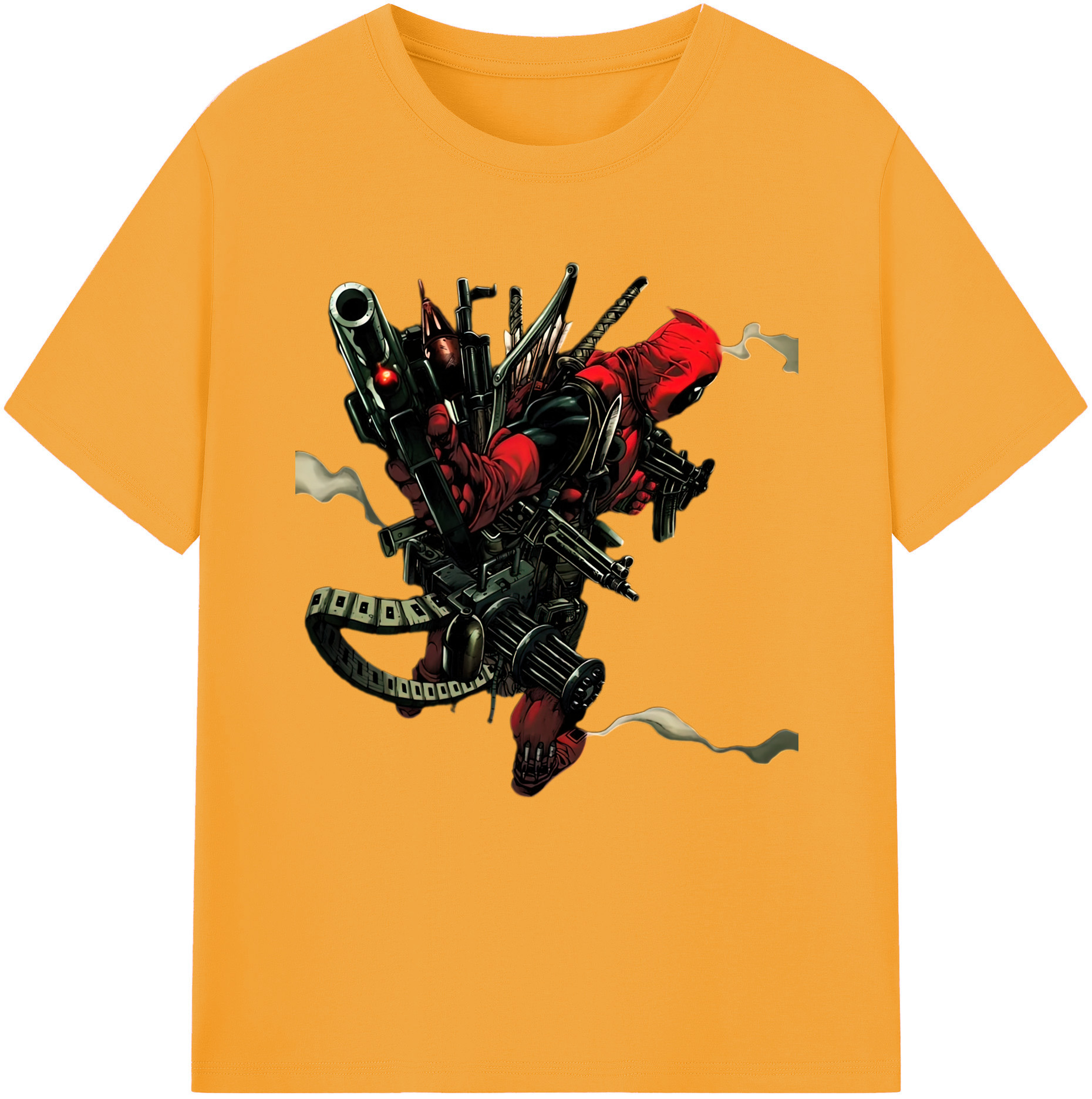 （画像用） Deadpool デッドプール 綿100％半袖Tシャツ（フロントプリント）
