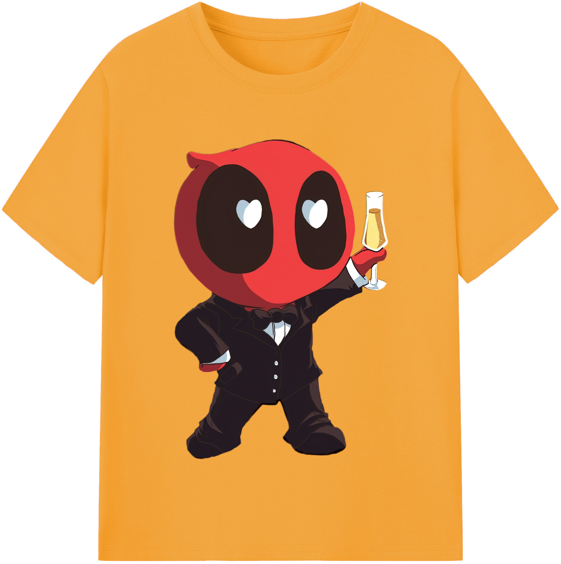 （画像用） Deadpool デッドプール 綿100％半袖Tシャツ（フロントプリント）