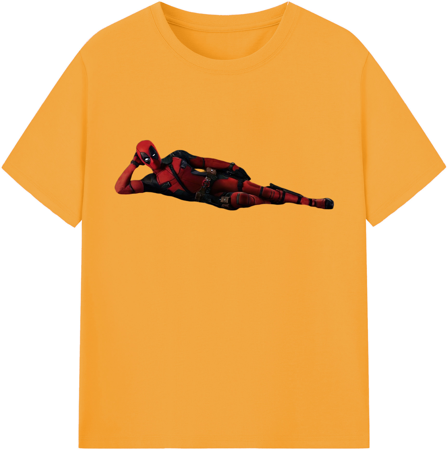 （画像用） Deadpool デッドプール 綿100％半袖Tシャツ（フロントプリント）