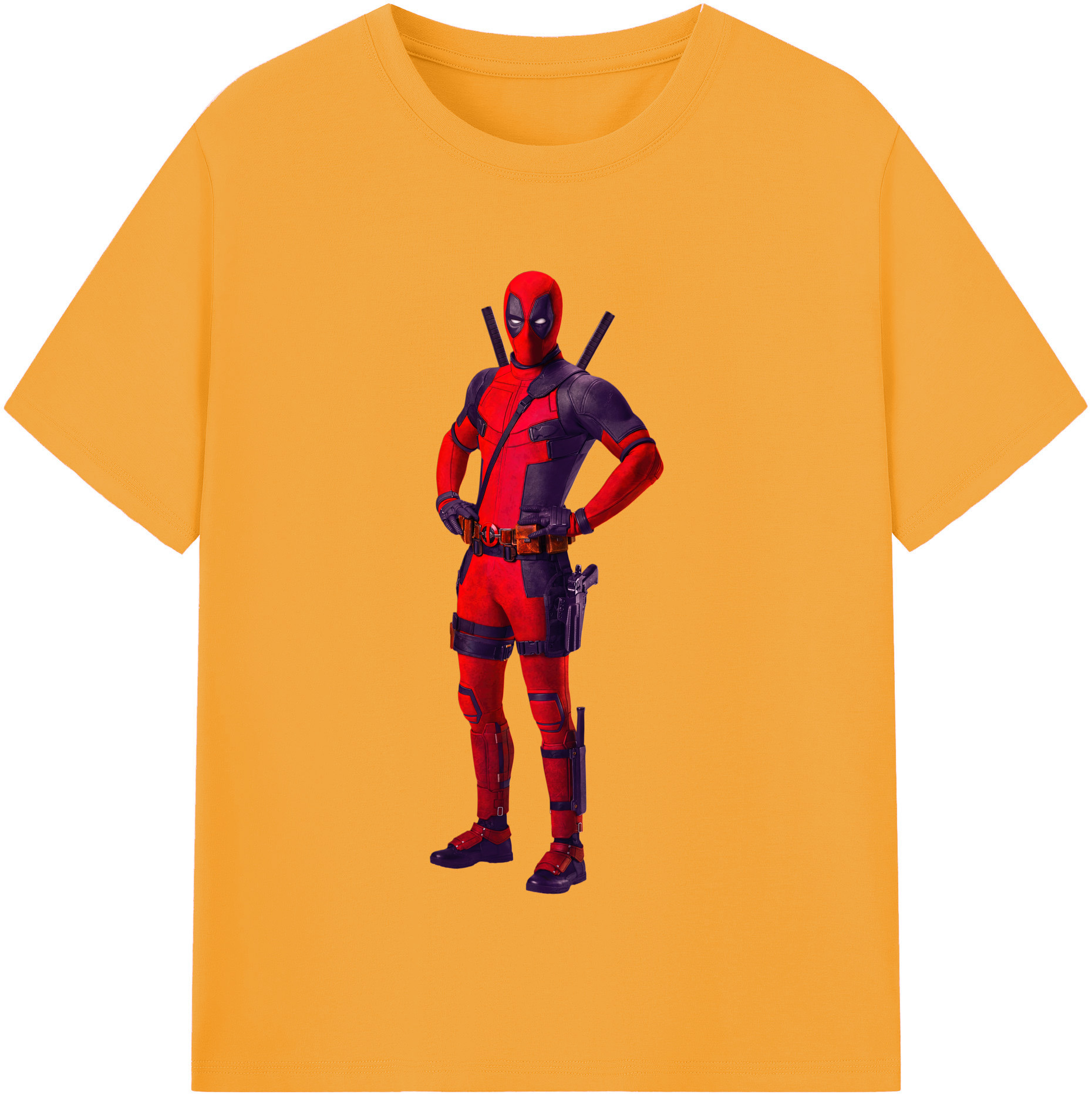 （画像用） Deadpool デッドプール 綿100％半袖Tシャツ（フロントプリント）