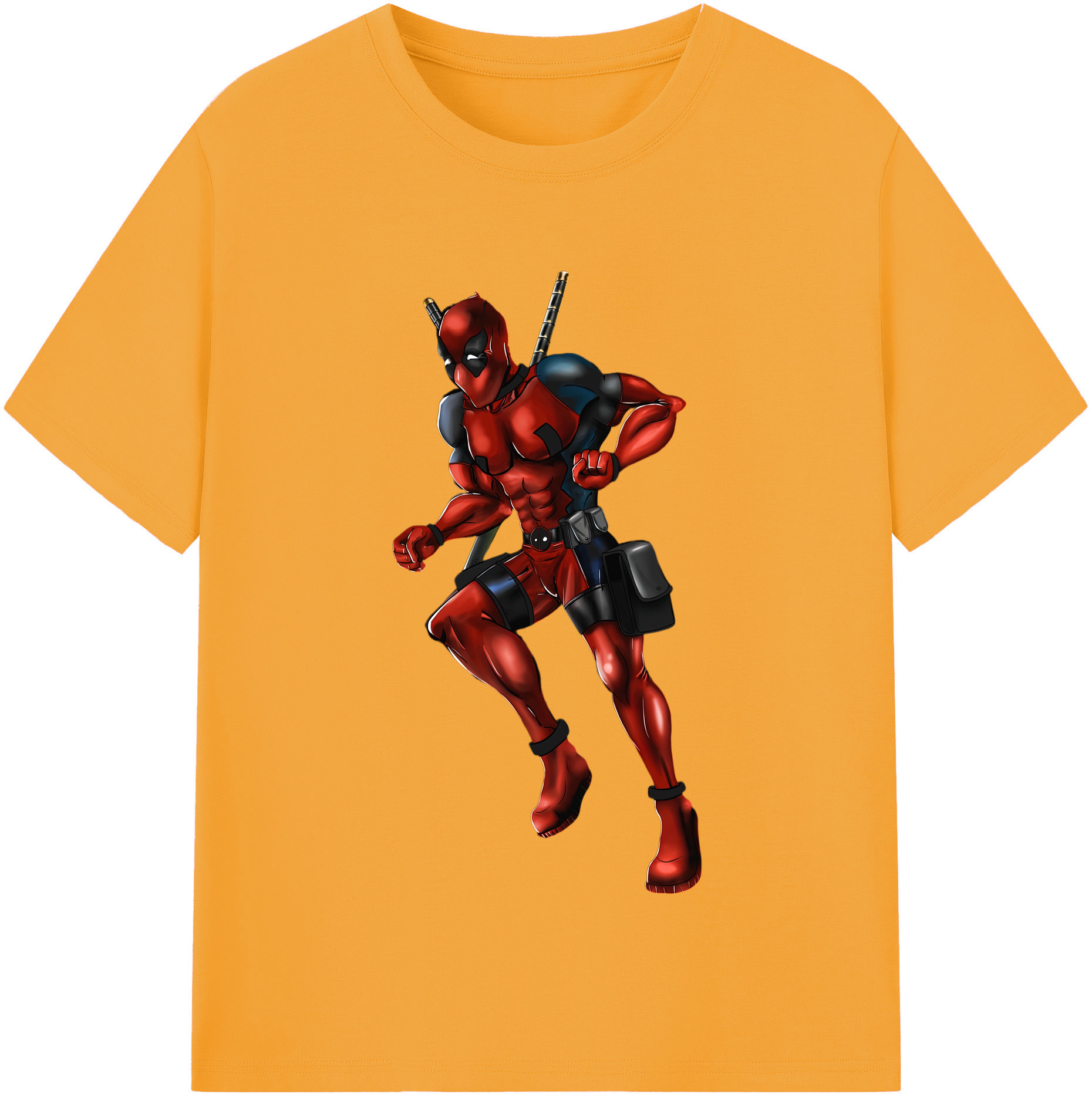 （画像用） Deadpool デッドプール 綿100％半袖Tシャツ（フロントプリント）
