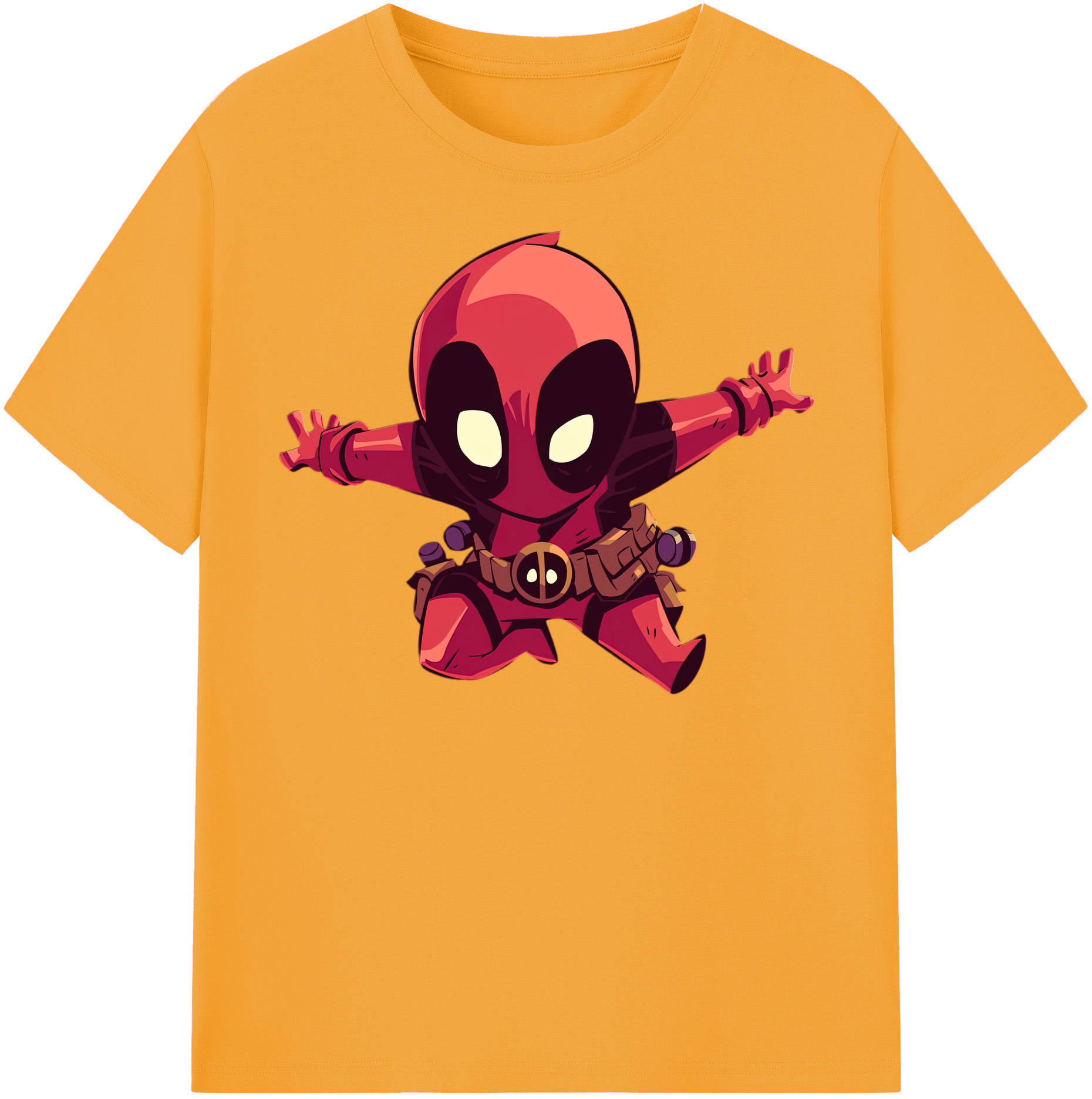 （画像用） Deadpool デッドプール 綿100％半袖Tシャツ（フロントプリント）
