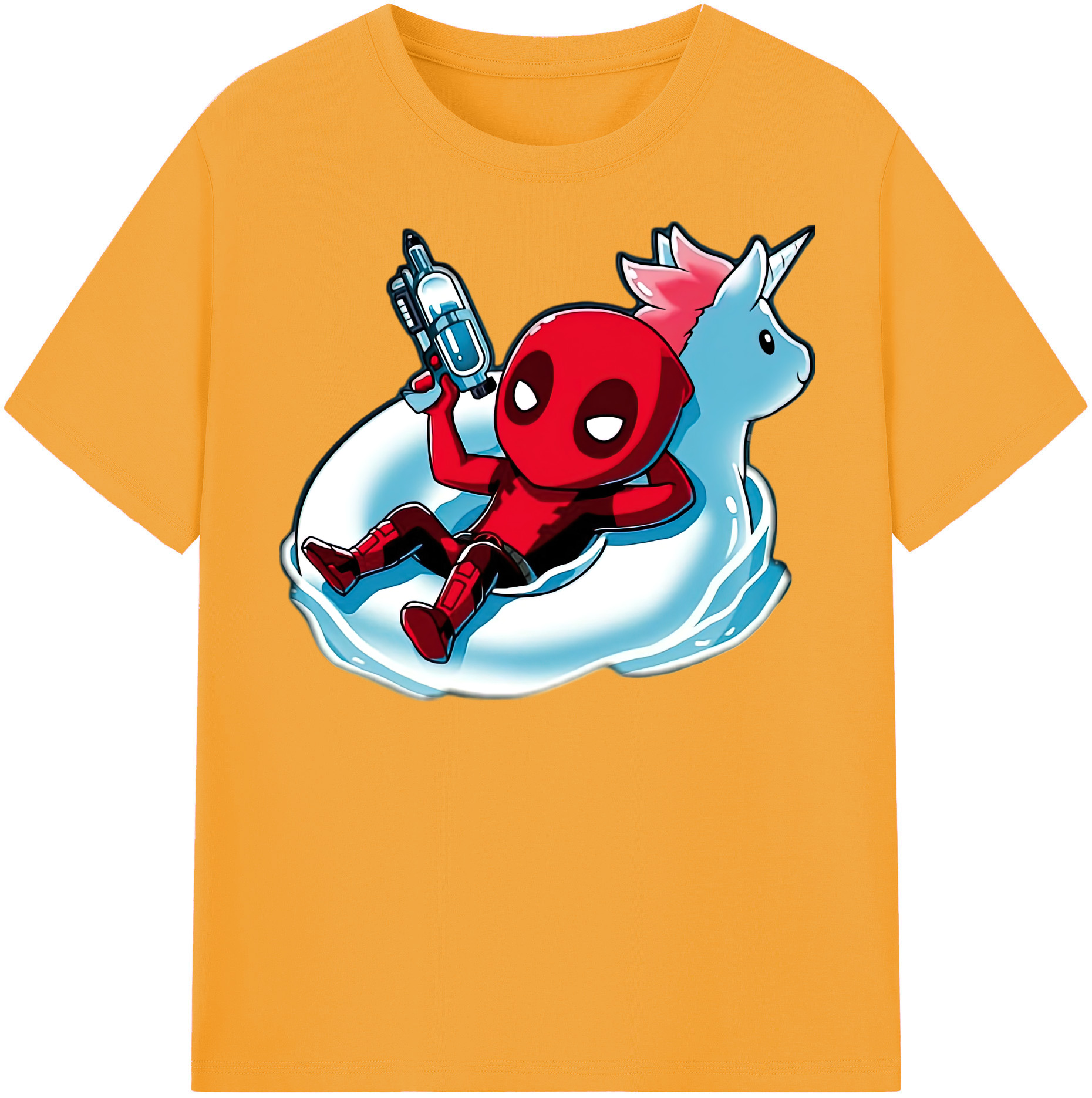 （画像用） Deadpool デッドプール 綿100％半袖Tシャツ（フロントプリント）