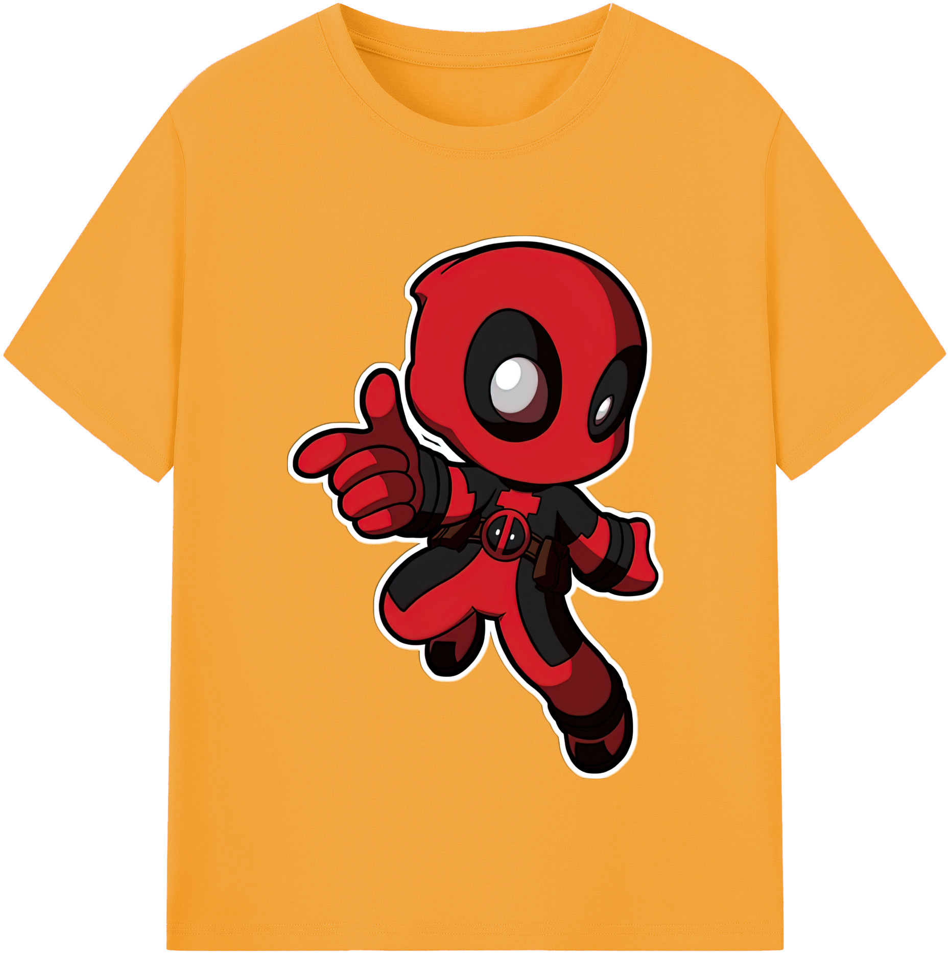 （画像用） Deadpool デッドプール 綿100％半袖Tシャツ（フロントプリント）