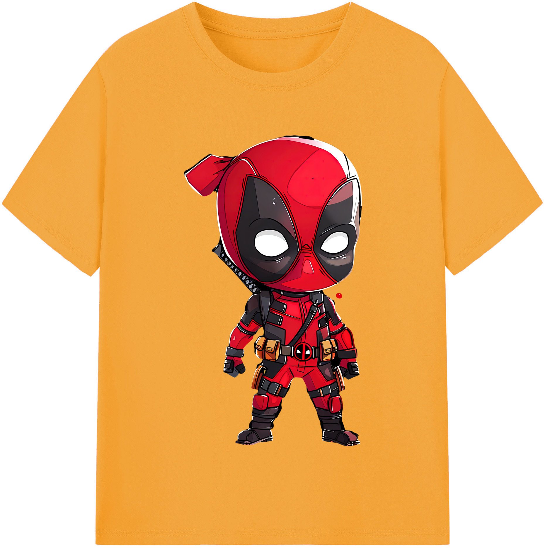 （画像用） Deadpool デッドプール 綿100％半袖Tシャツ（フロントプリント）