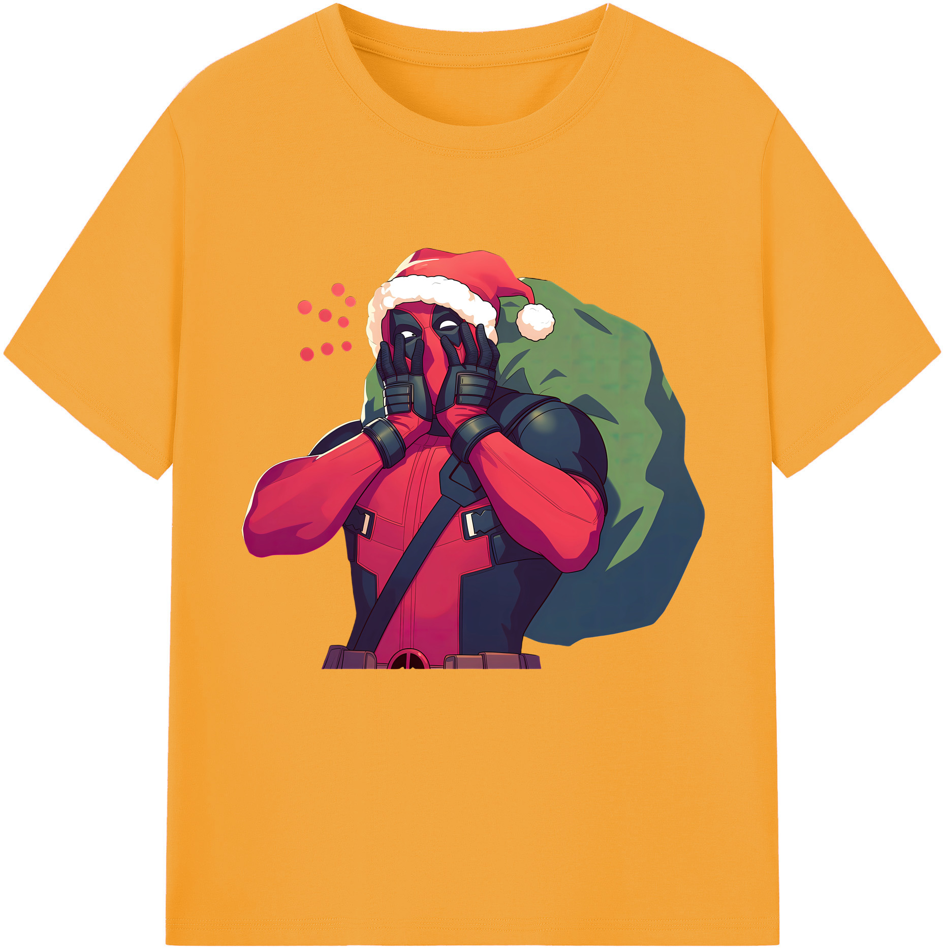 （画像用） Deadpool デッドプール 綿100％半袖Tシャツ（フロントプリント）