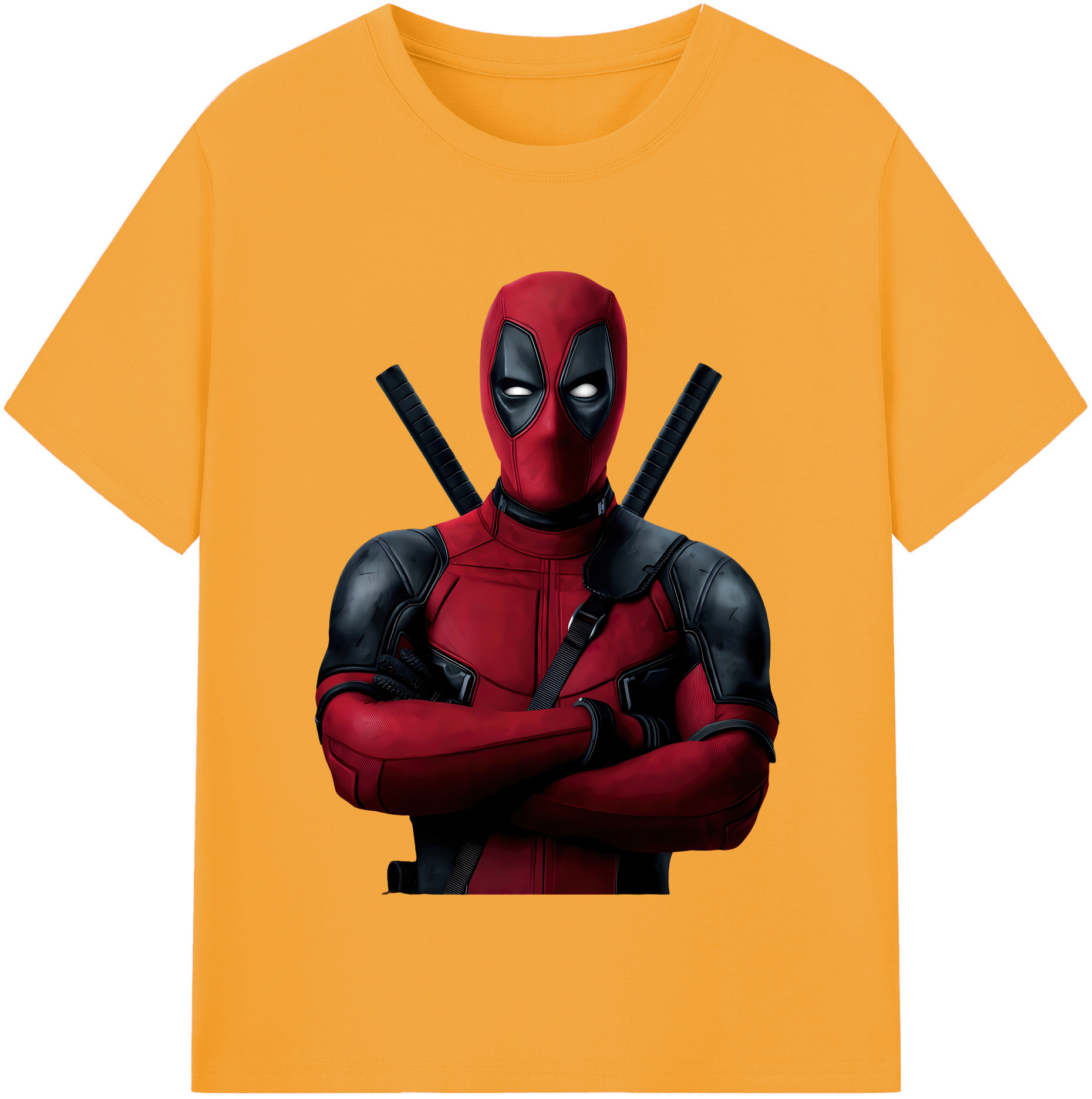 （画像用） Deadpool デッドプール 綿100％半袖Tシャツ（フロントプリント）