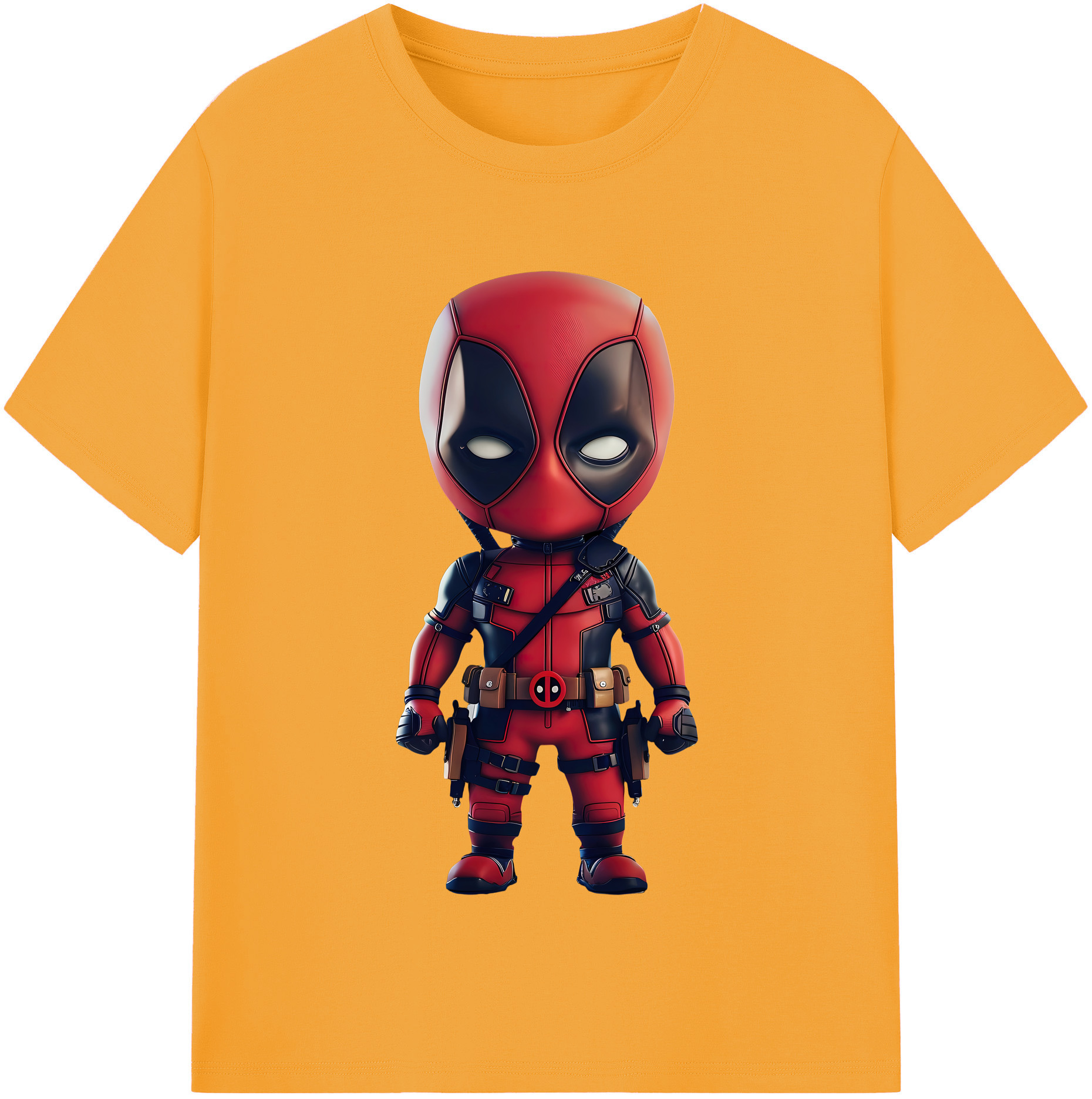 （画像用） Deadpool デッドプール 綿100％半袖Tシャツ（フロントプリント）