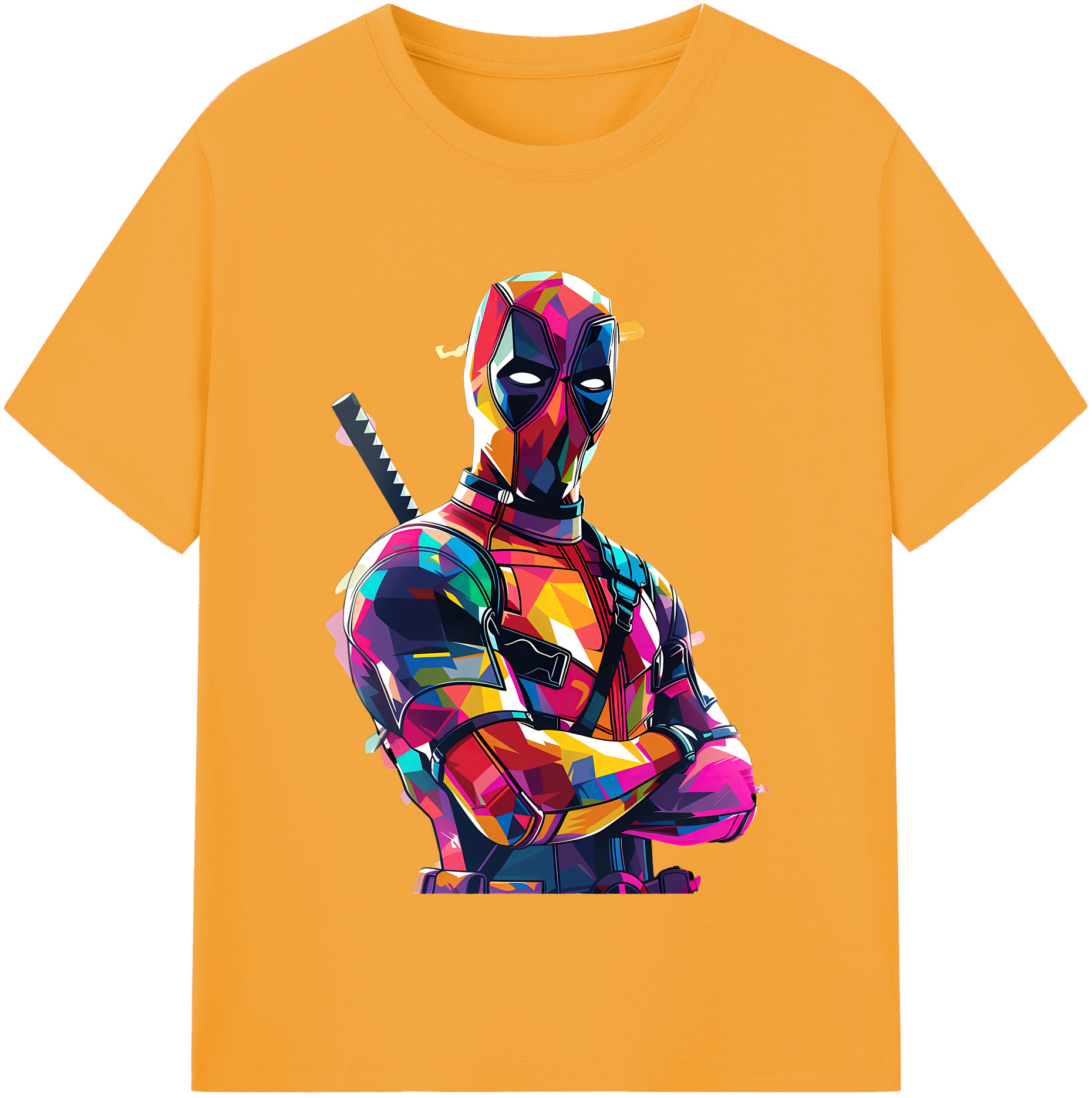 （画像用） Deadpool デッドプール 綿100％半袖Tシャツ（フロントプリント）
