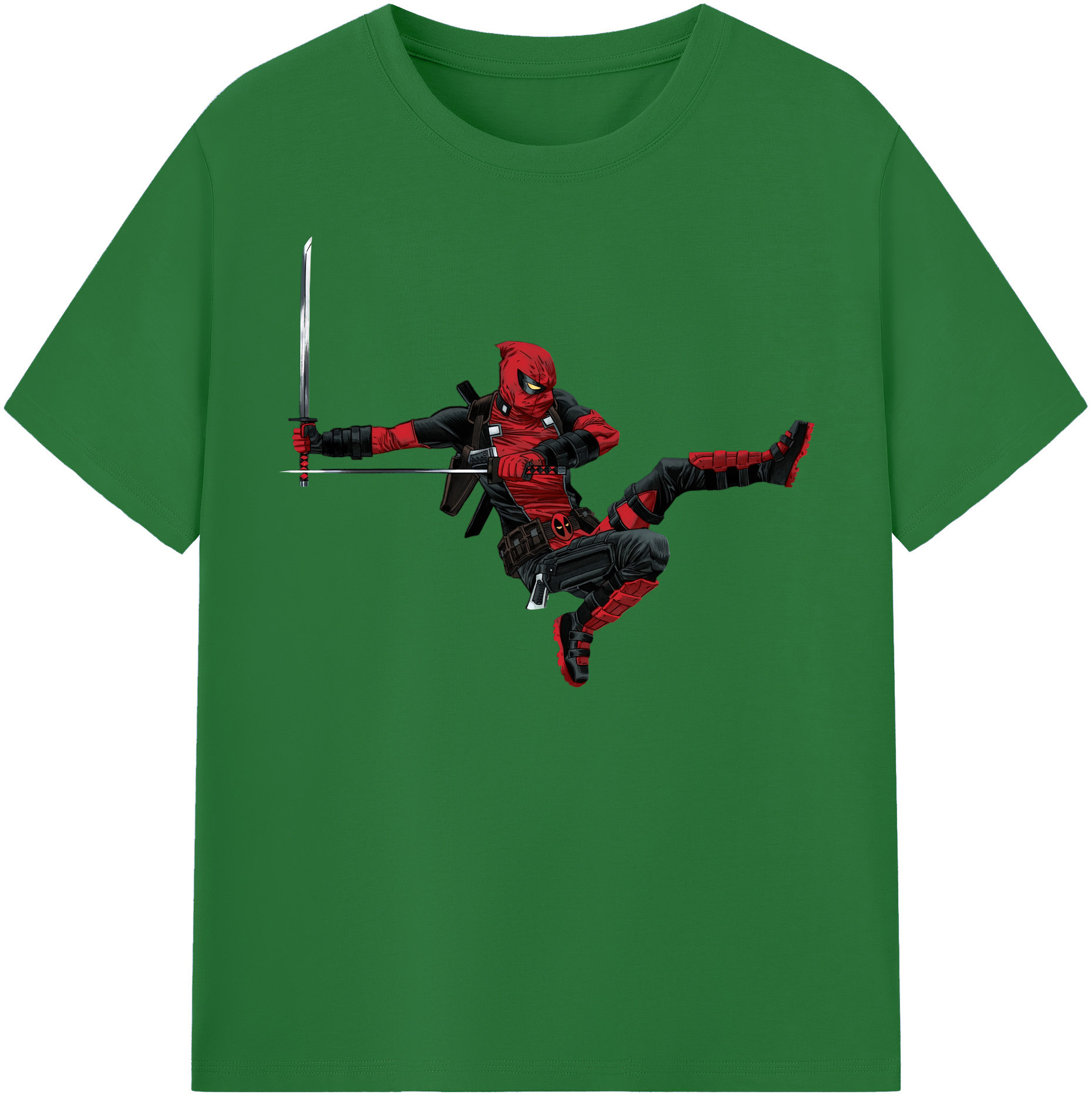 （画像用） Deadpool デッドプール 綿100％半袖Tシャツ（フロントプリント）