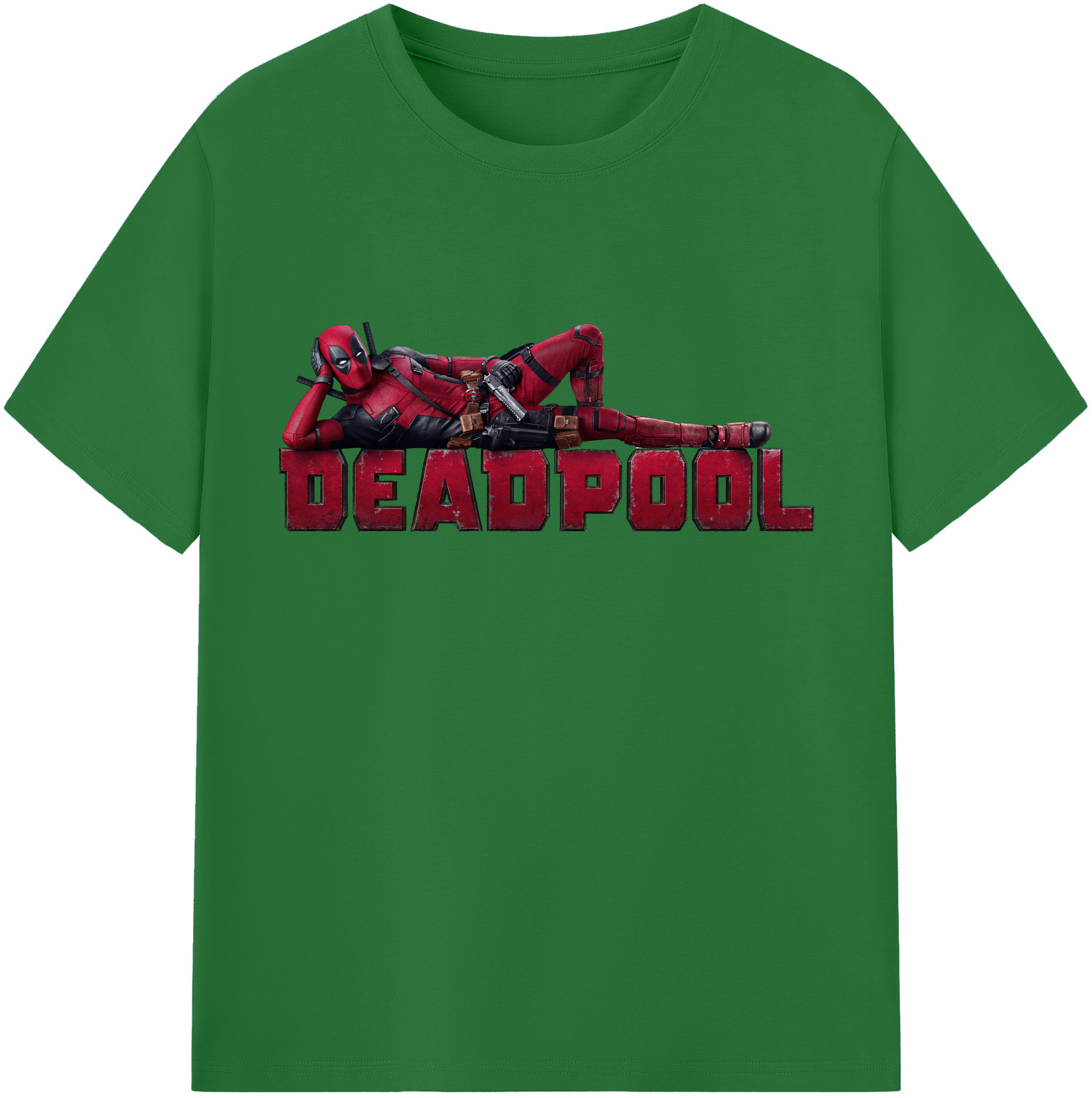 （画像用） Deadpool デッドプール 綿100％半袖Tシャツ（フロントプリント）