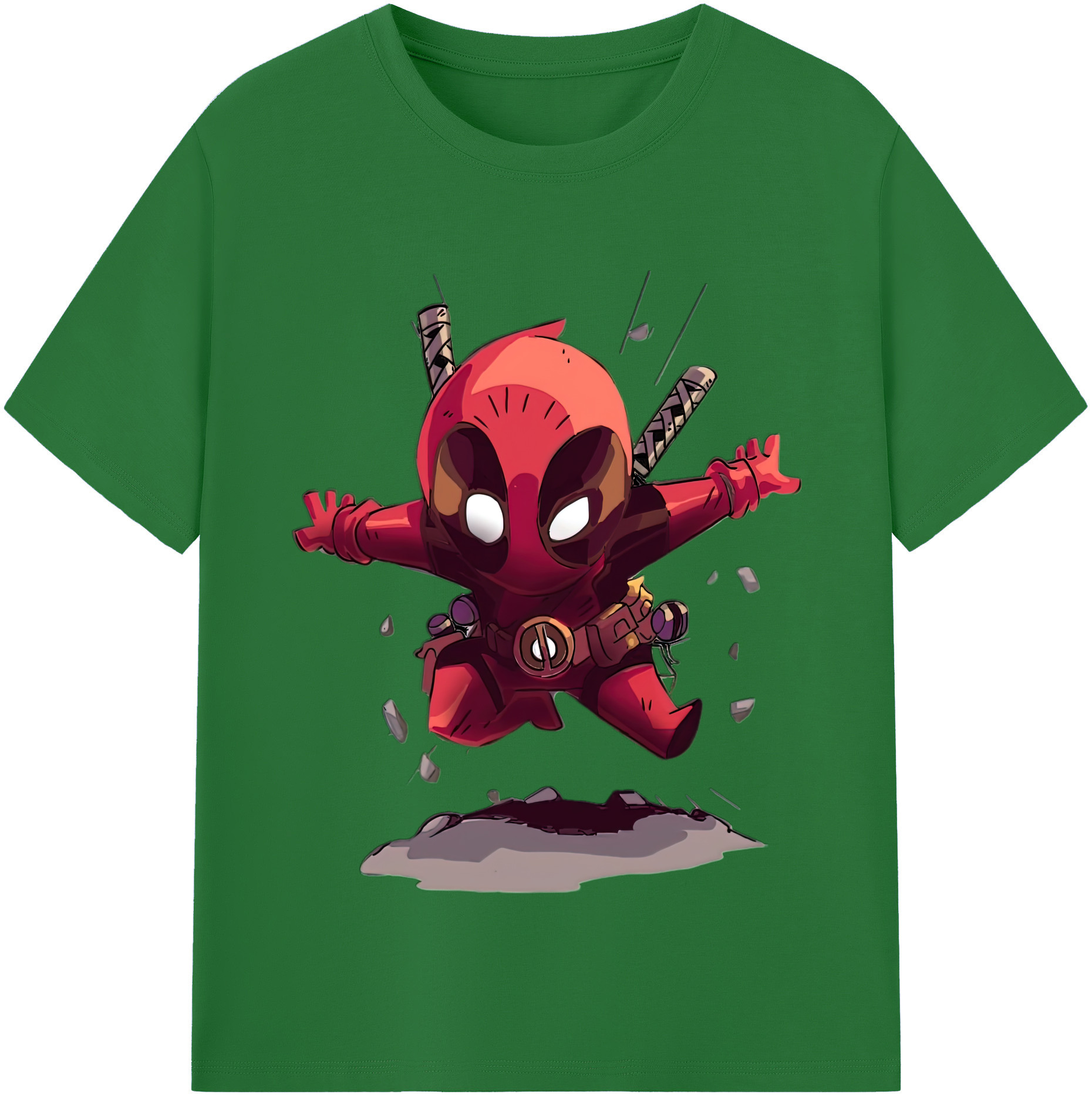 （画像用） Deadpool デッドプール 綿100％半袖Tシャツ（フロントプリント）