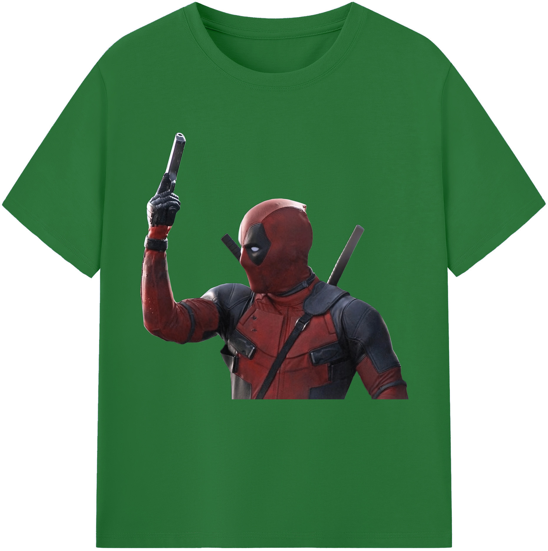 （画像用） Deadpool デッドプール 綿100％半袖Tシャツ（フロントプリント）