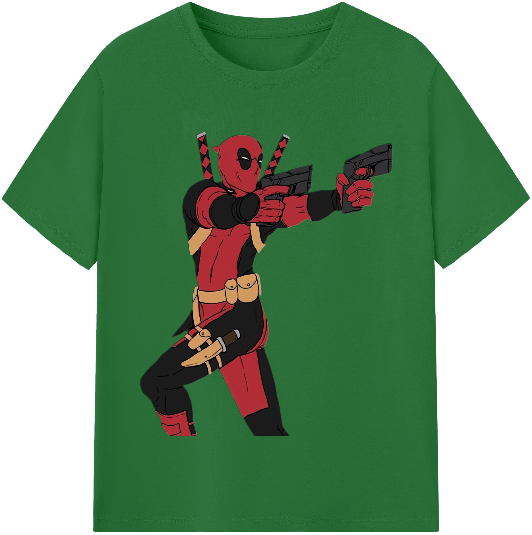 （画像用） Deadpool デッドプール 綿100％半袖Tシャツ（フロントプリント）