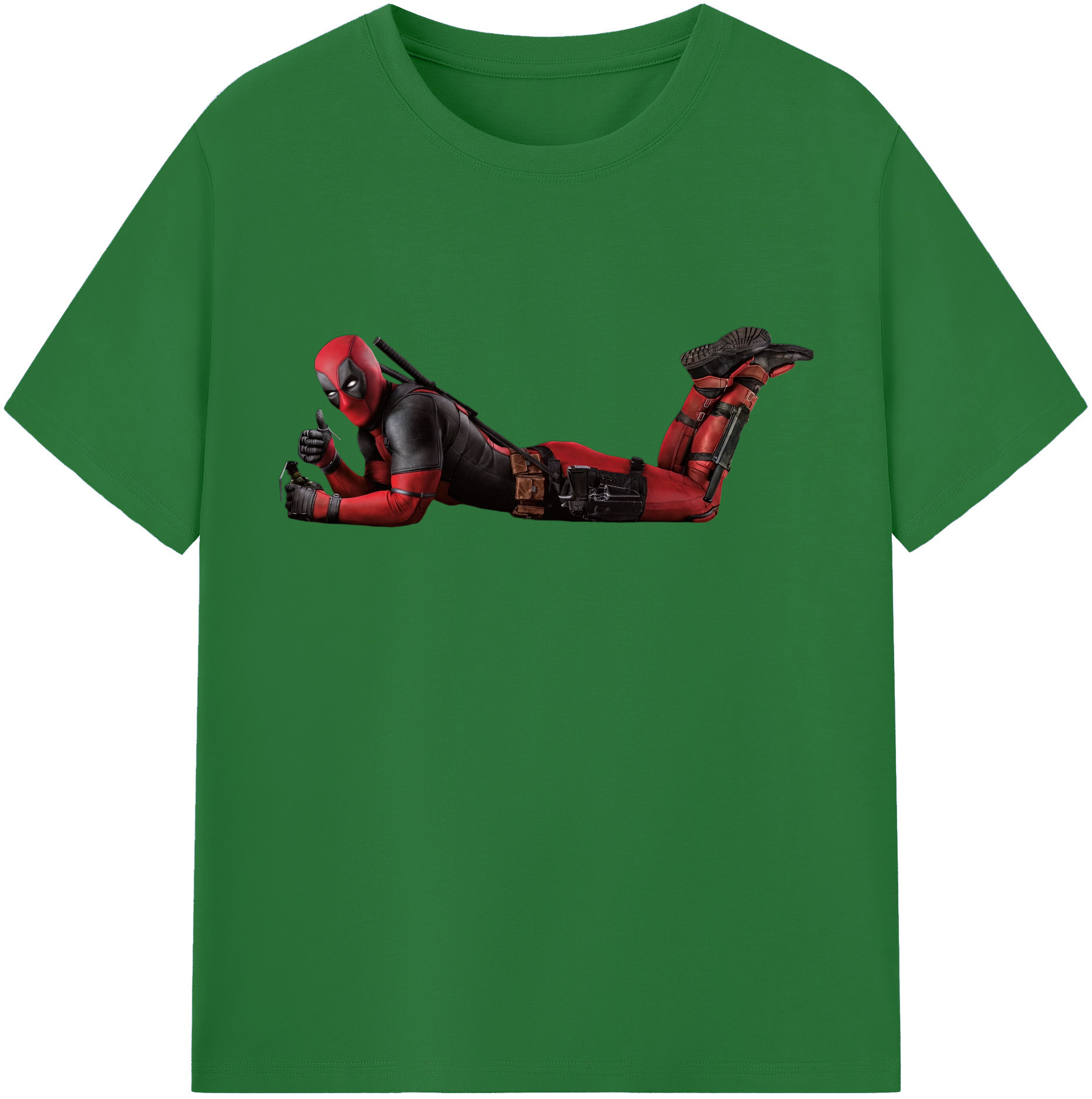 （画像用） Deadpool デッドプール 綿100％半袖Tシャツ（フロントプリント）