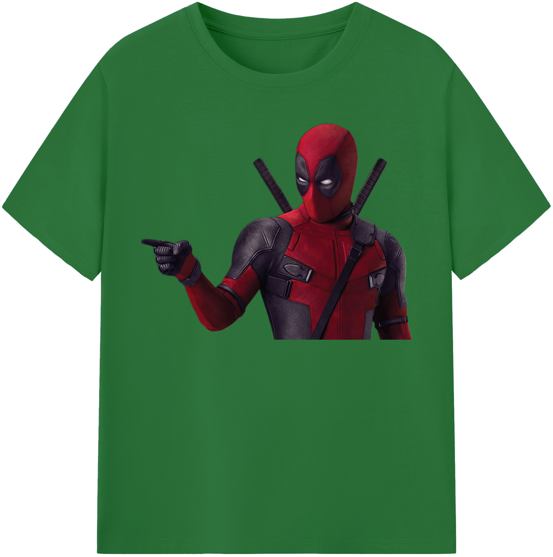 （画像用） Deadpool デッドプール 綿100％半袖Tシャツ（フロントプリント）