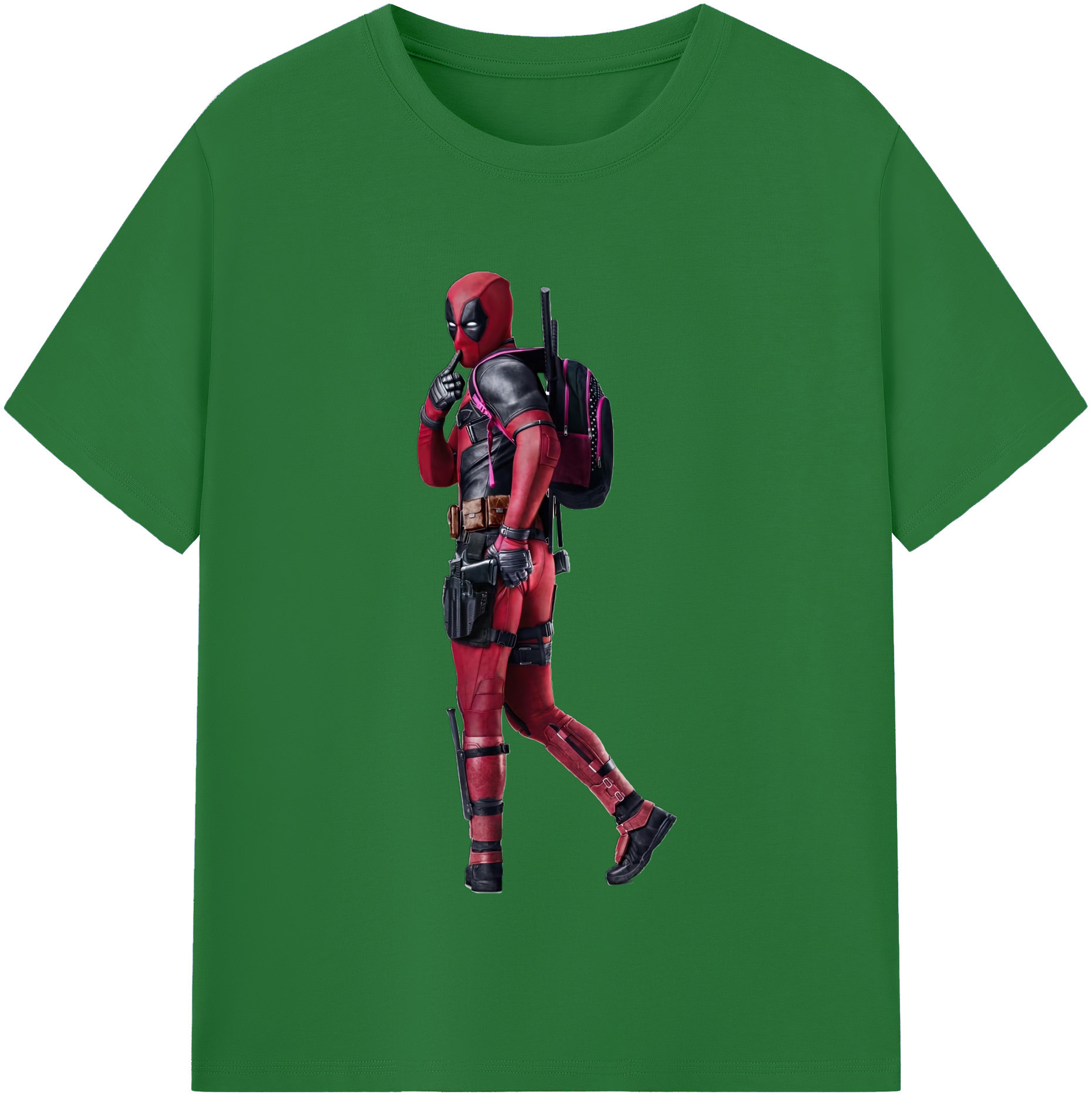 （画像用） Deadpool デッドプール 綿100％半袖Tシャツ（フロントプリント）