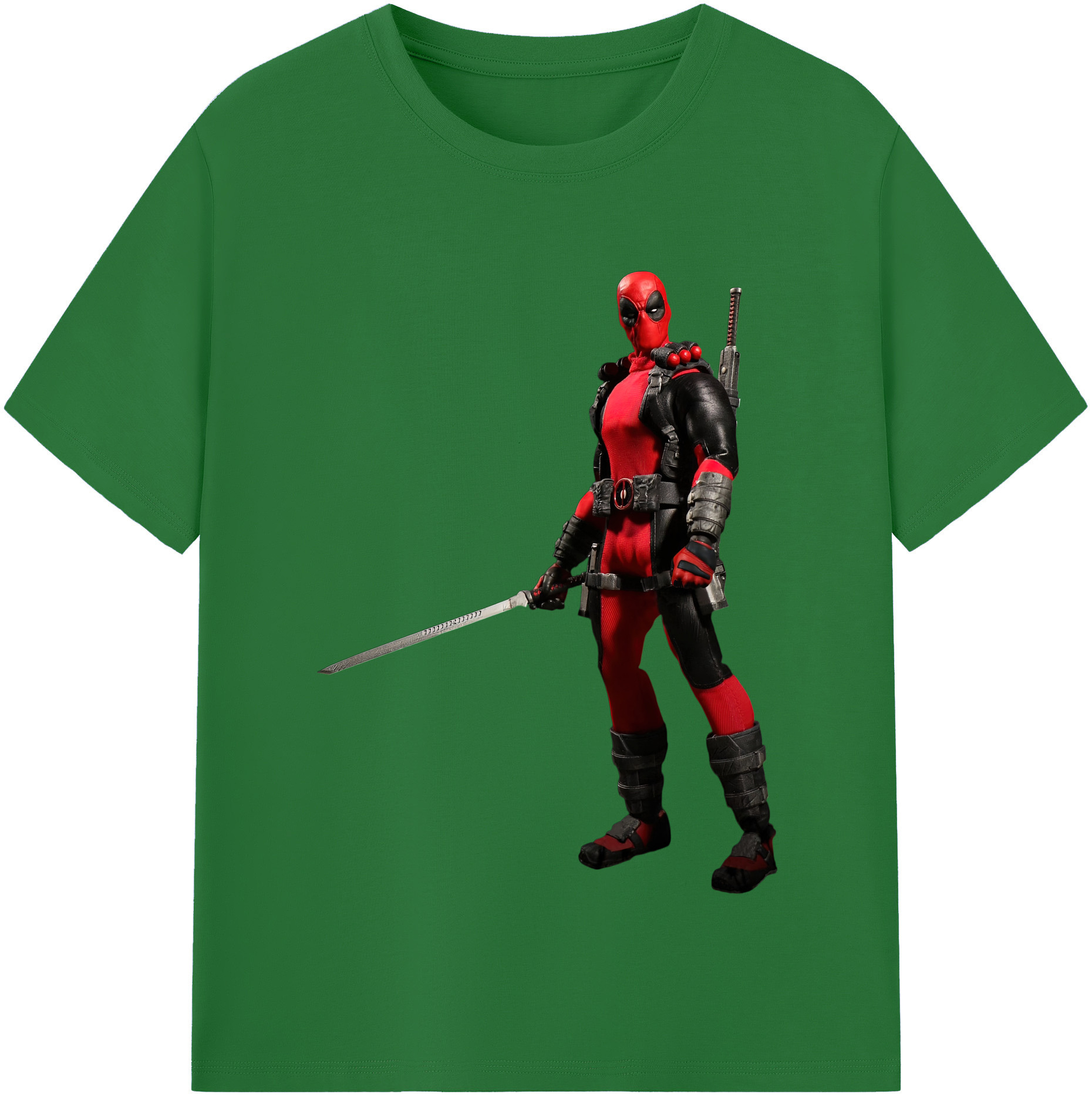（画像用） Deadpool デッドプール 綿100％半袖Tシャツ（フロントプリント）