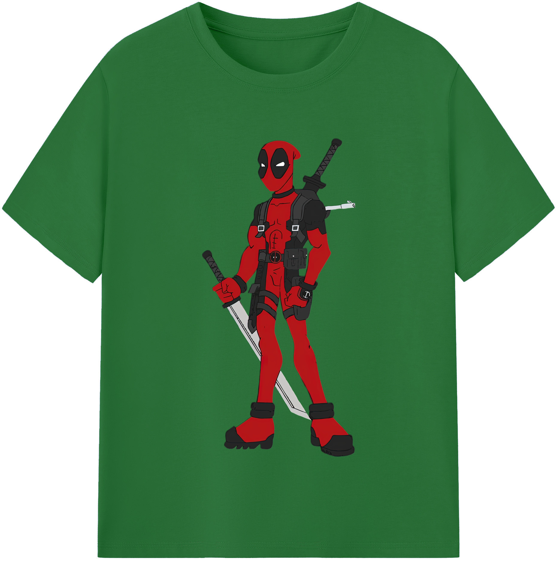 （画像用） Deadpool デッドプール 綿100％半袖Tシャツ（フロントプリント）
