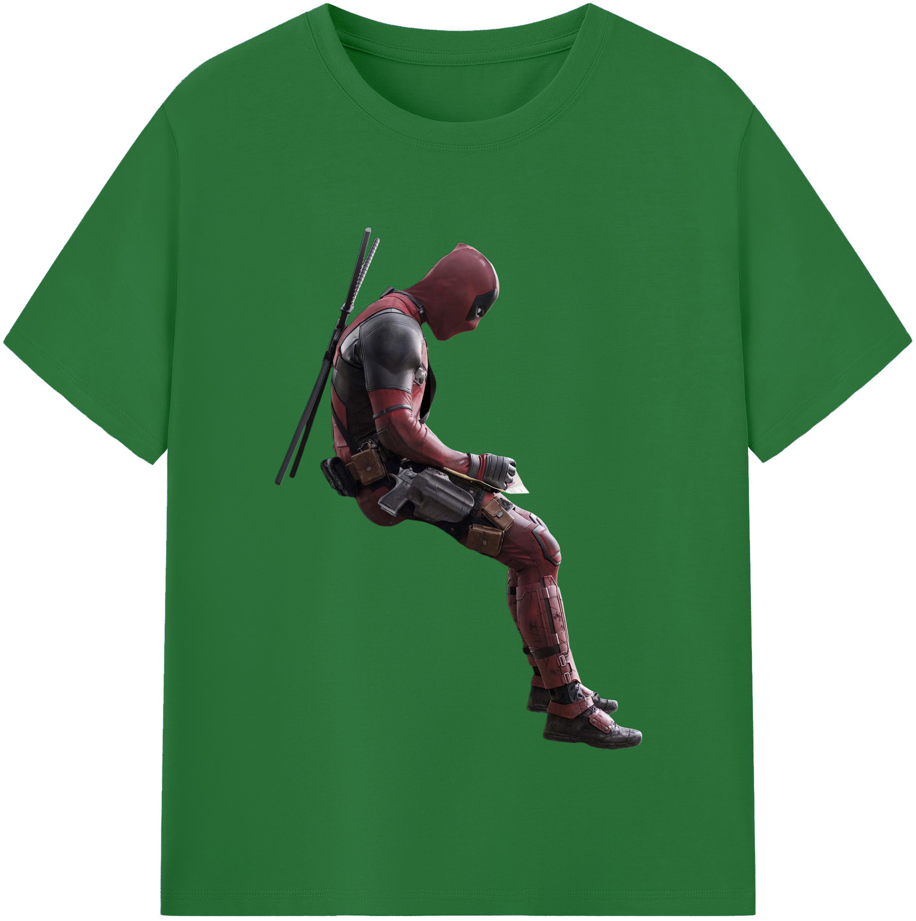 （画像用） Deadpool デッドプール 綿100％半袖Tシャツ（フロントプリント）