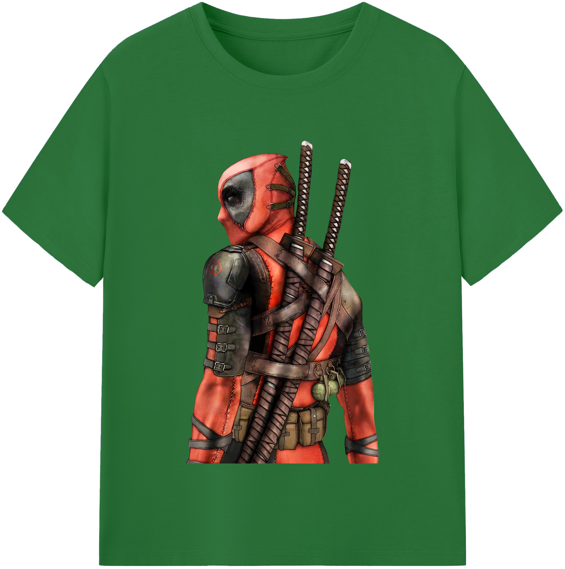 （画像用） Deadpool デッドプール 綿100％半袖Tシャツ（フロントプリント）