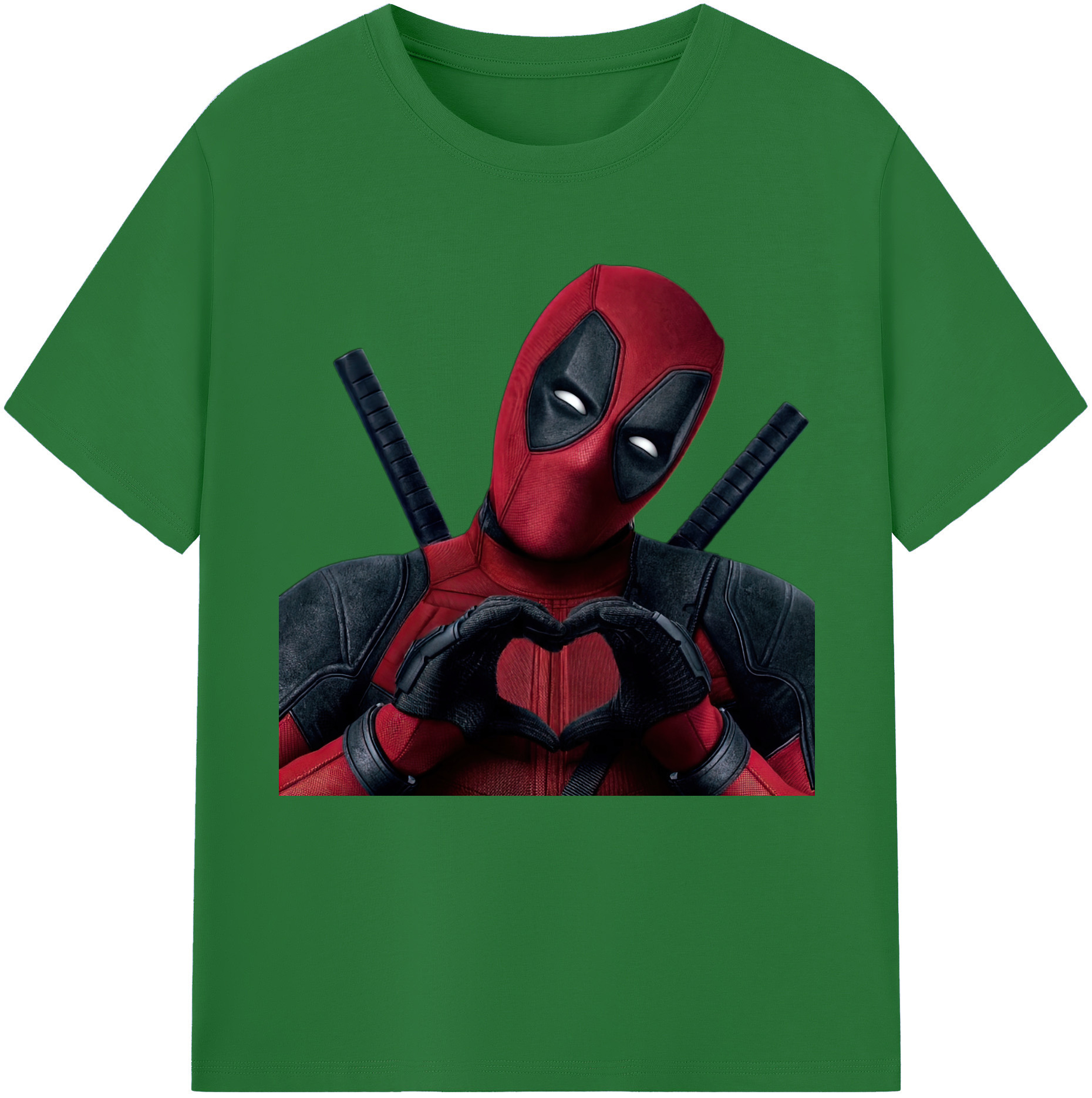 （画像用） Deadpool デッドプール 綿100％半袖Tシャツ（フロントプリント）