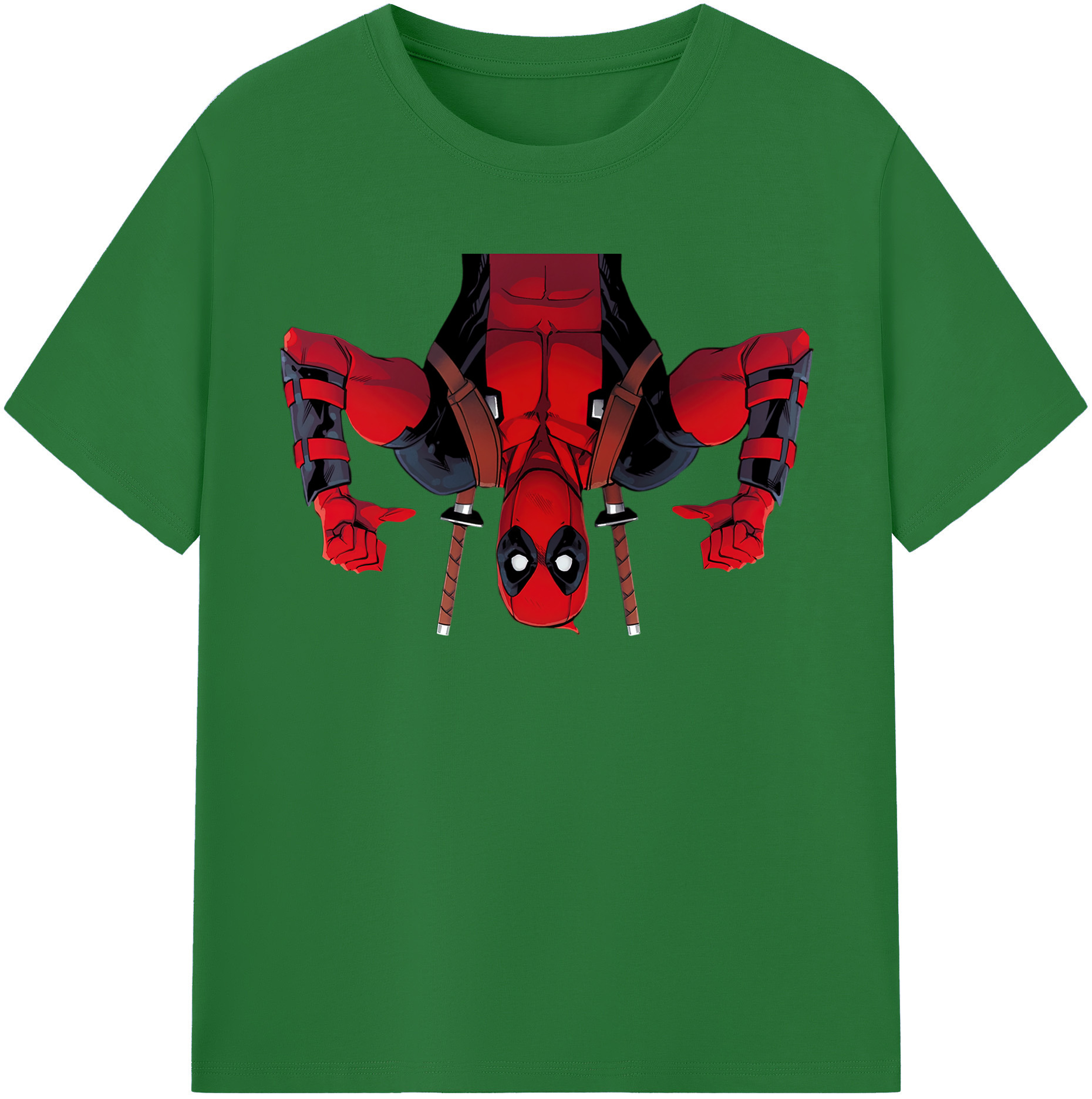 （画像用） Deadpool デッドプール 綿100％半袖Tシャツ（フロントプリント）