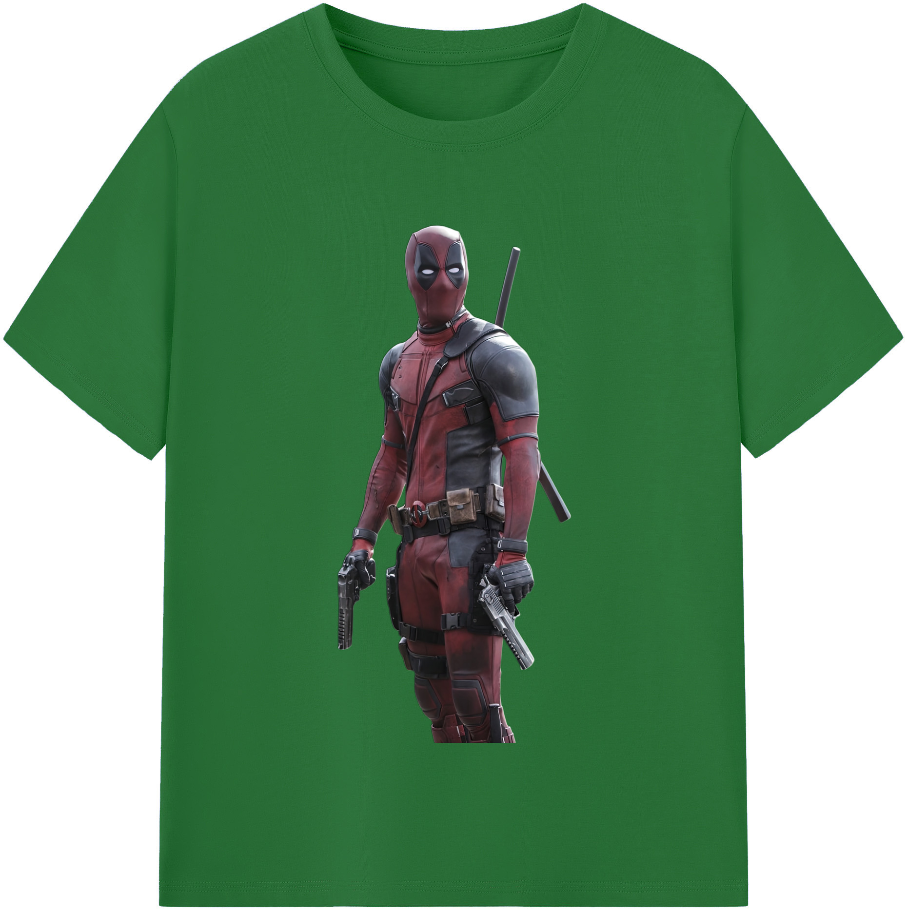 （画像用） Deadpool デッドプール 綿100％半袖Tシャツ（フロントプリント）