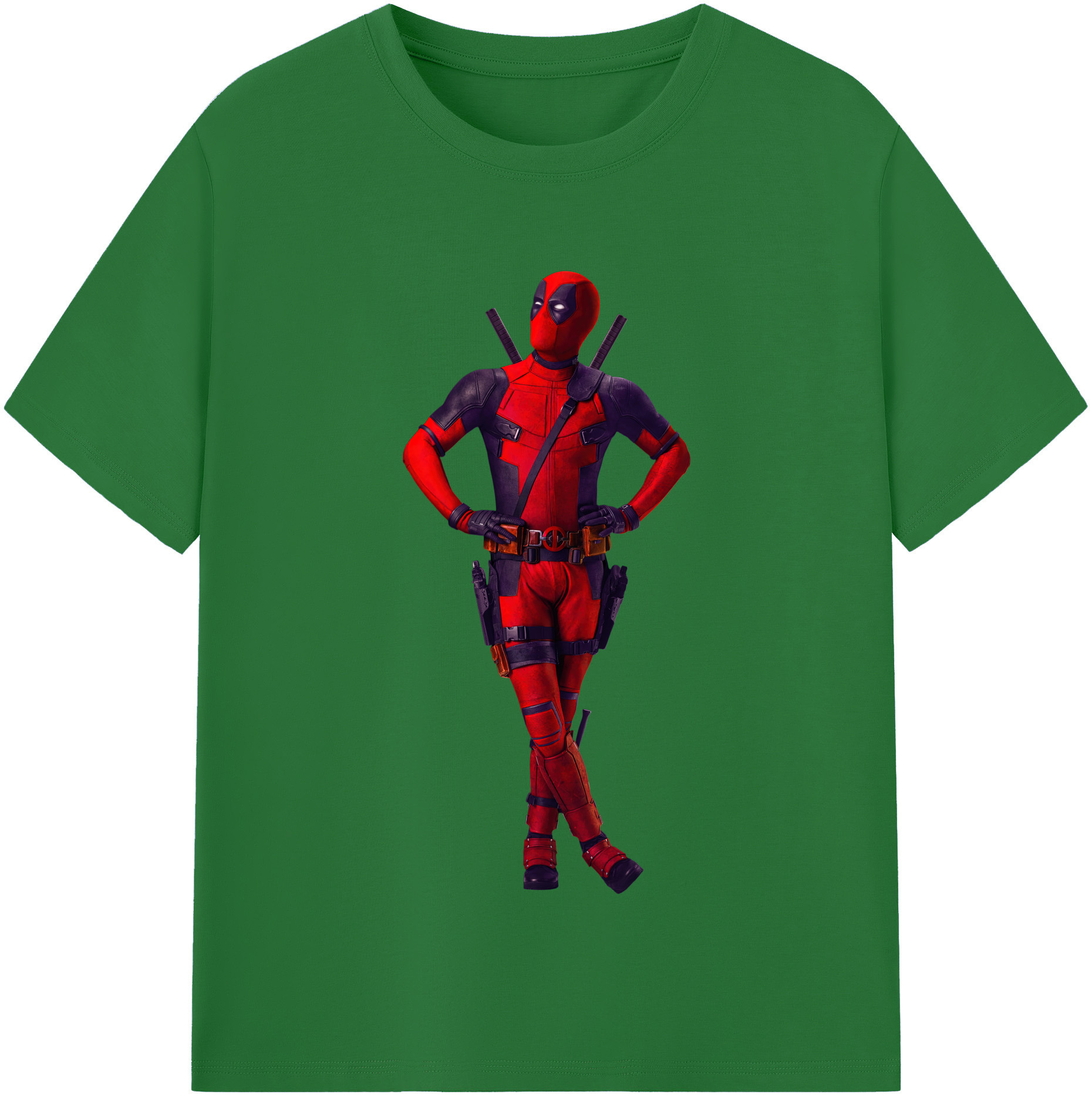 （画像用） Deadpool デッドプール 綿100％半袖Tシャツ（フロントプリント）